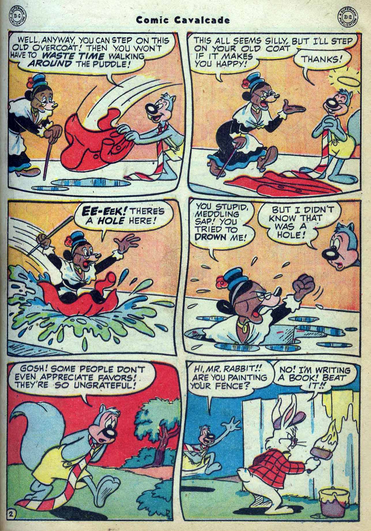 Read online Comic Cavalcade comic -  Issue #33 - 35