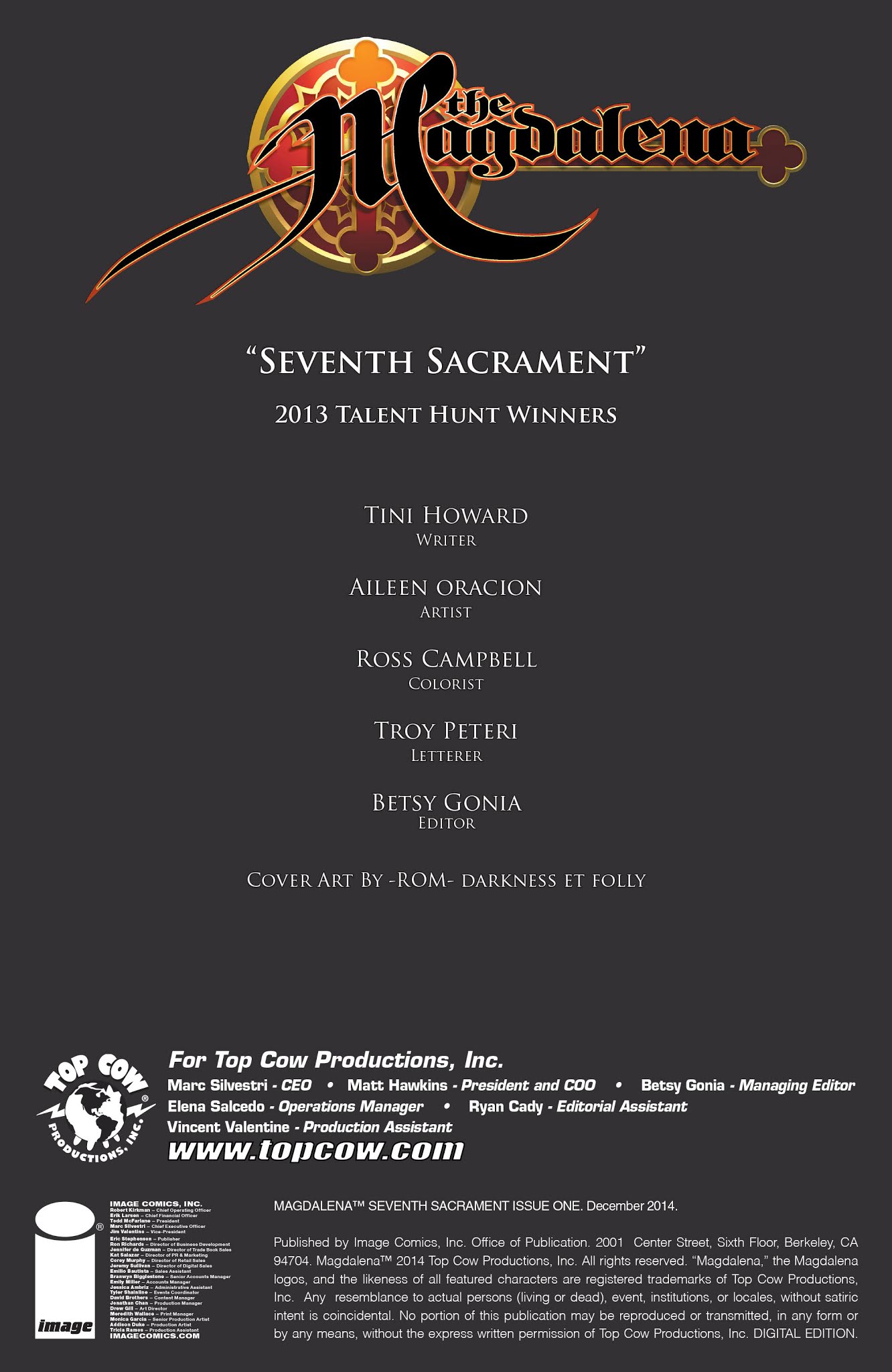 Read online The Magdalena: Seventh Sacrament comic -  Issue # Full - 3