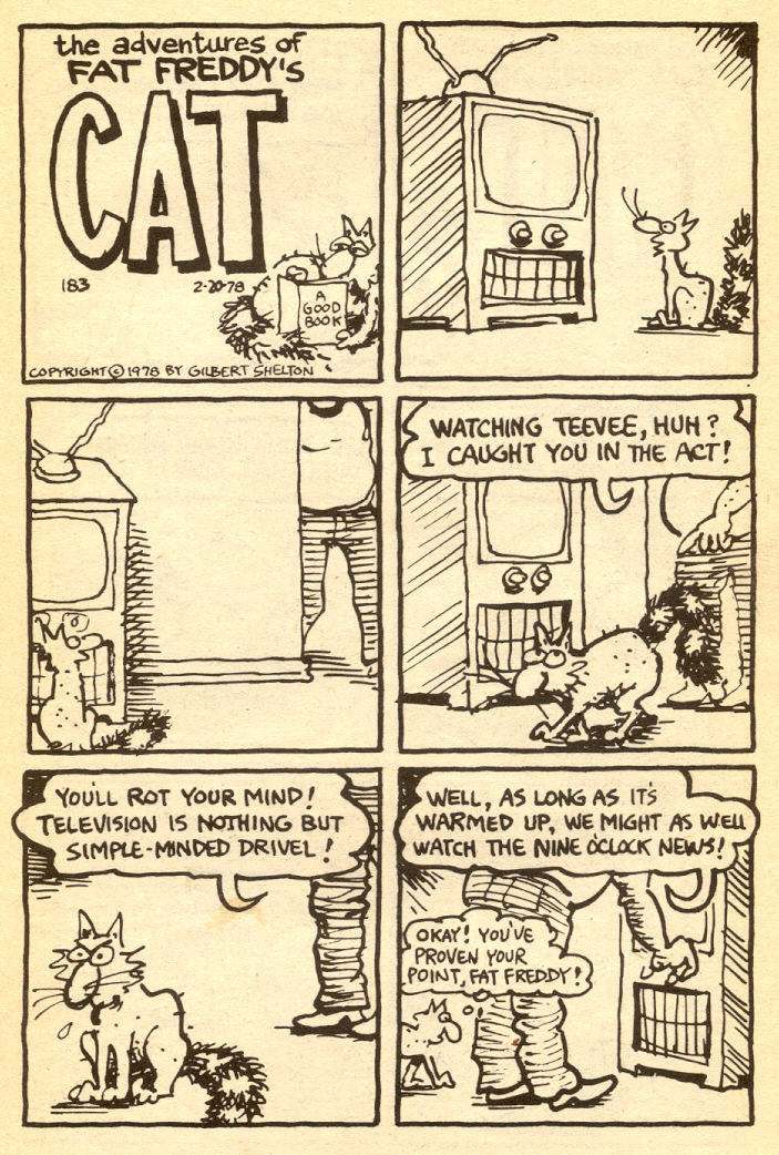 Read online Adventures of Fat Freddy's Cat comic -  Issue #4 - 35