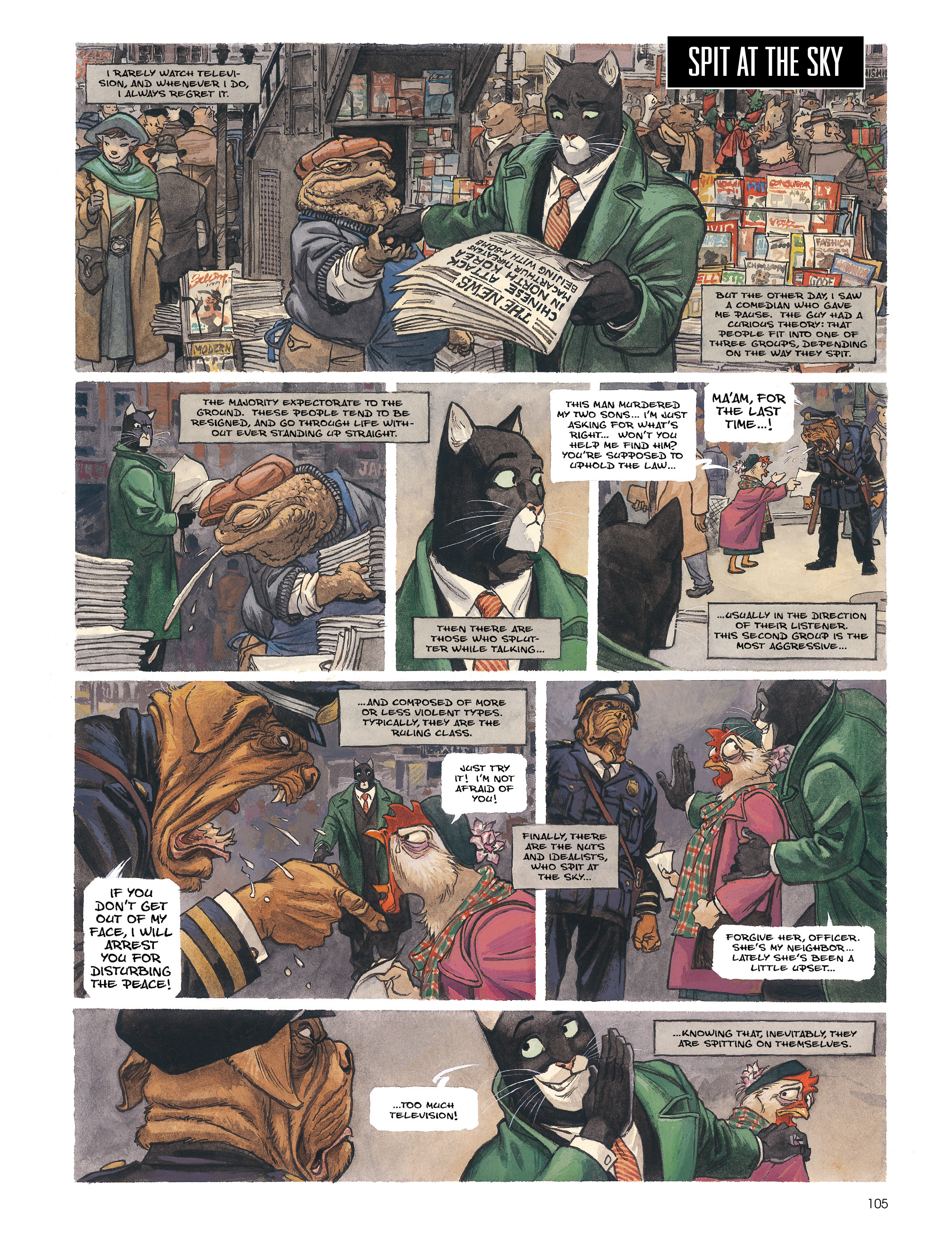Read online Blacksad: A Silent Hell comic -  Issue # TPB - 104