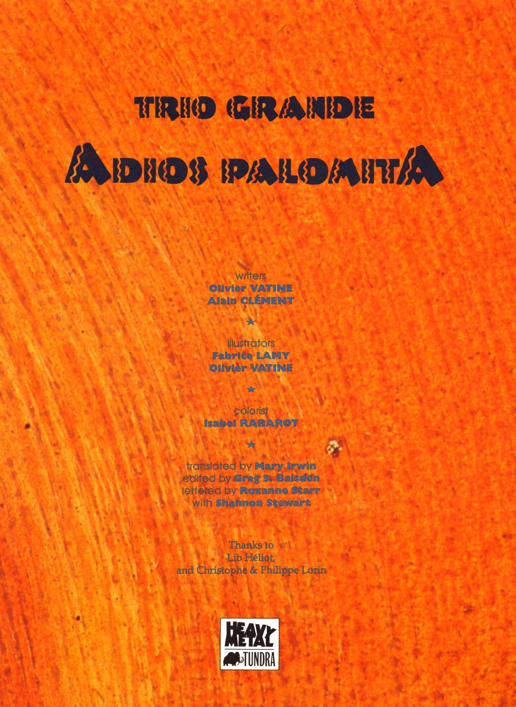 Read online Trio Grande: Adios Palomita comic -  Issue # Full - 2