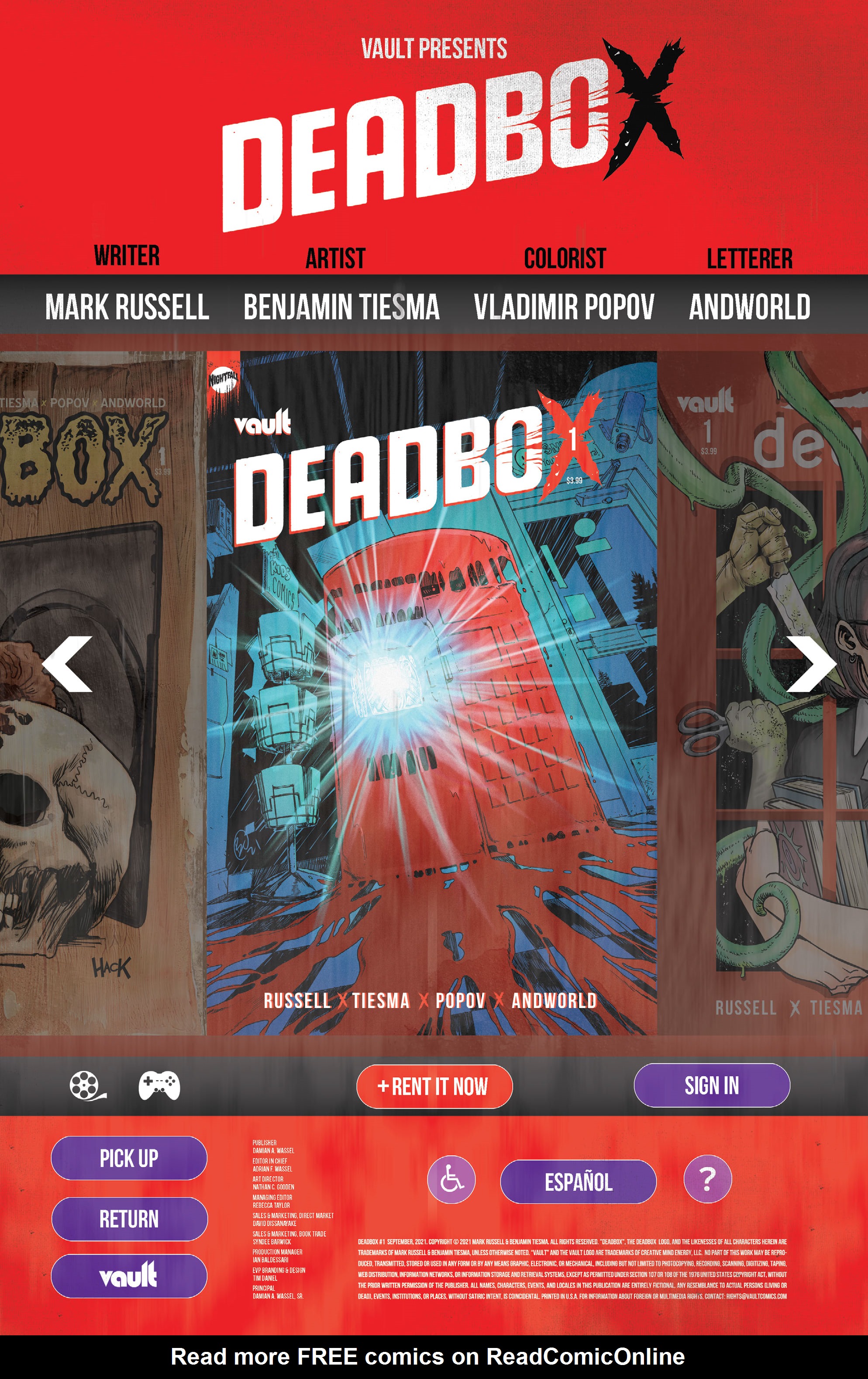 Read online Deadbox comic -  Issue #1 - 2