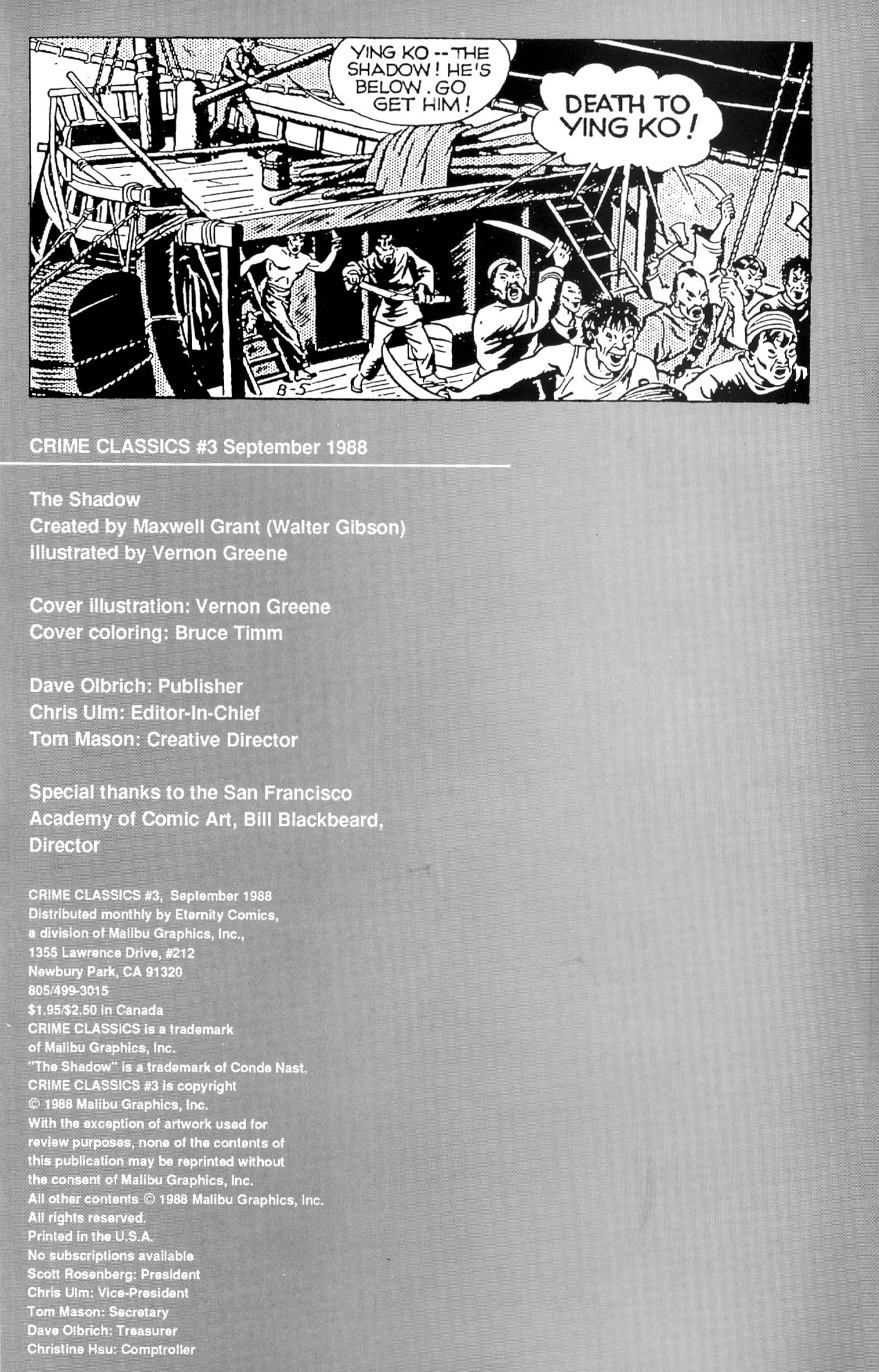 Read online Crime Classics comic -  Issue #3 - 2