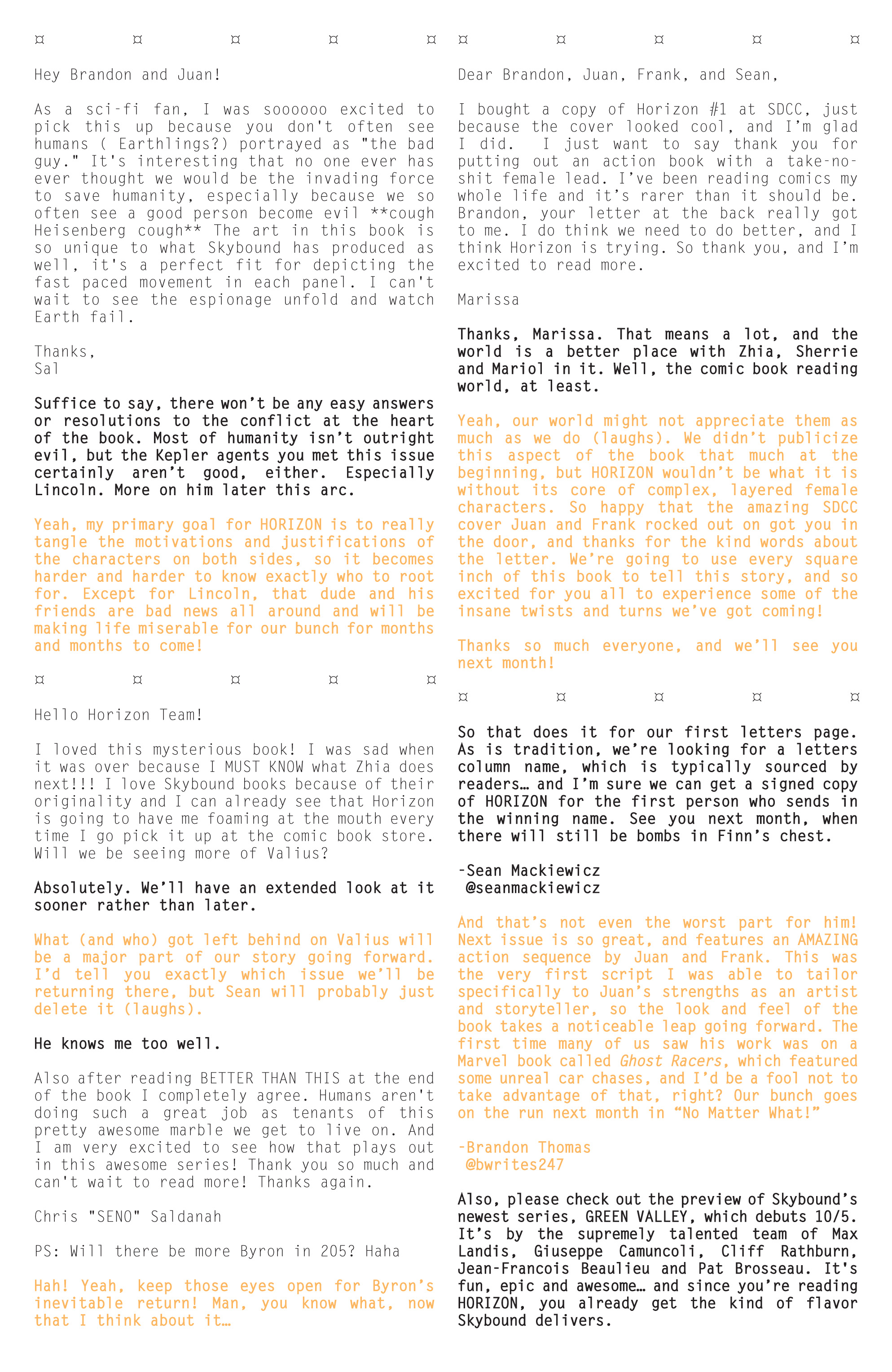 Read online Horizon comic -  Issue #3 - 23
