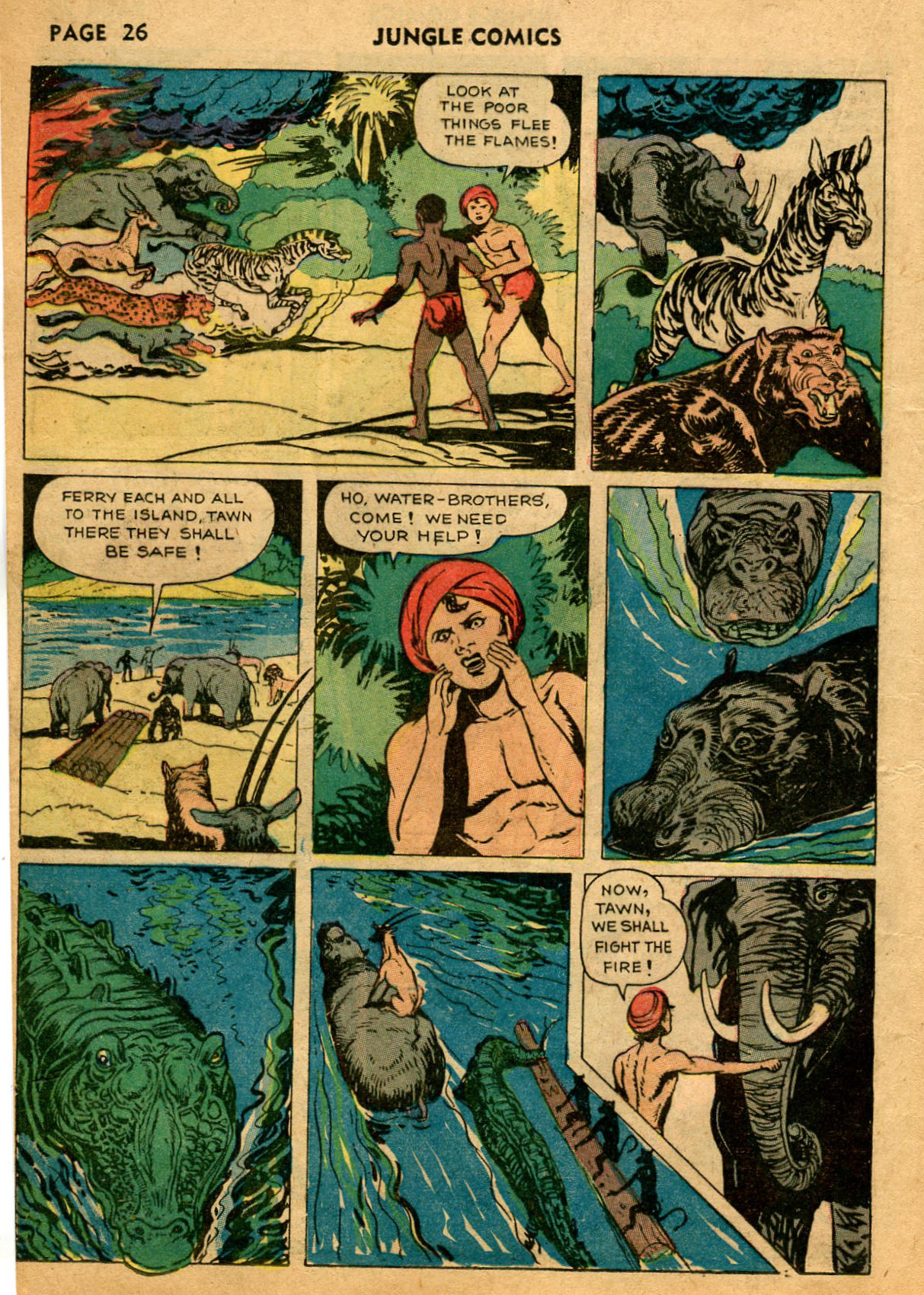 Read online Jungle Comics comic -  Issue #40 - 28