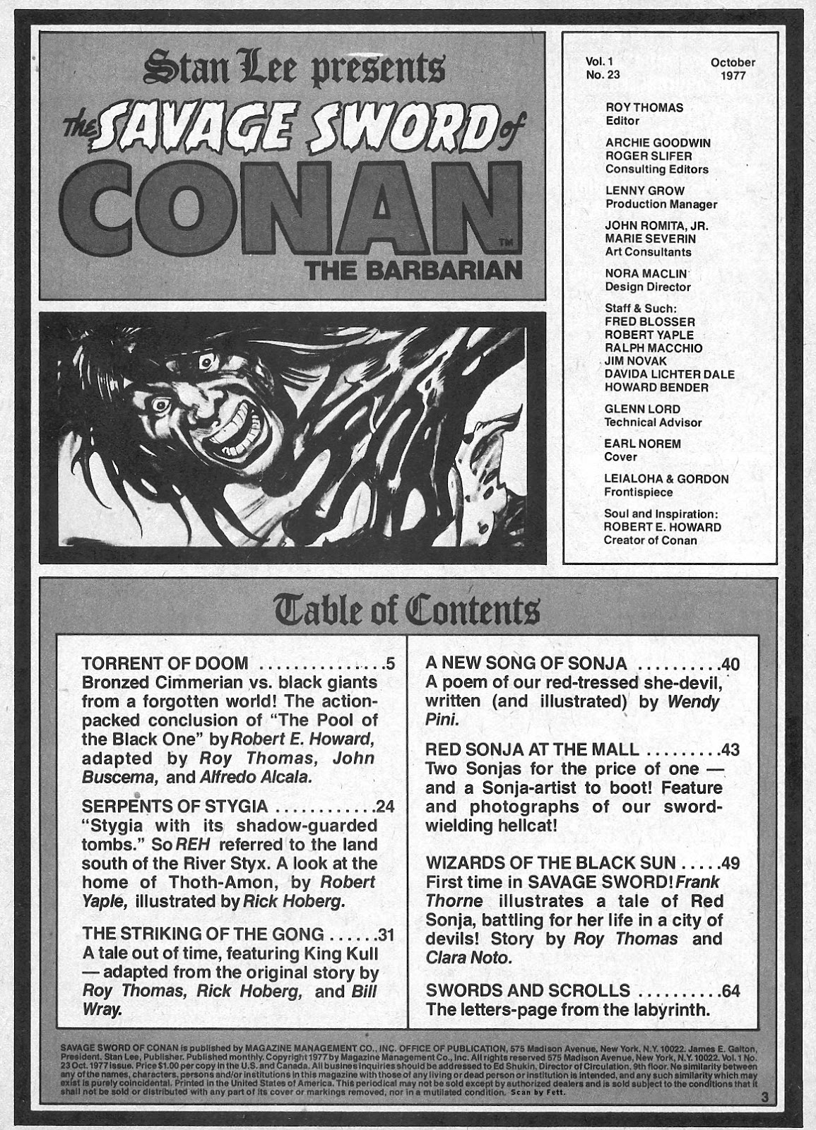 The Savage Sword Of Conan issue 23 - Page 3
