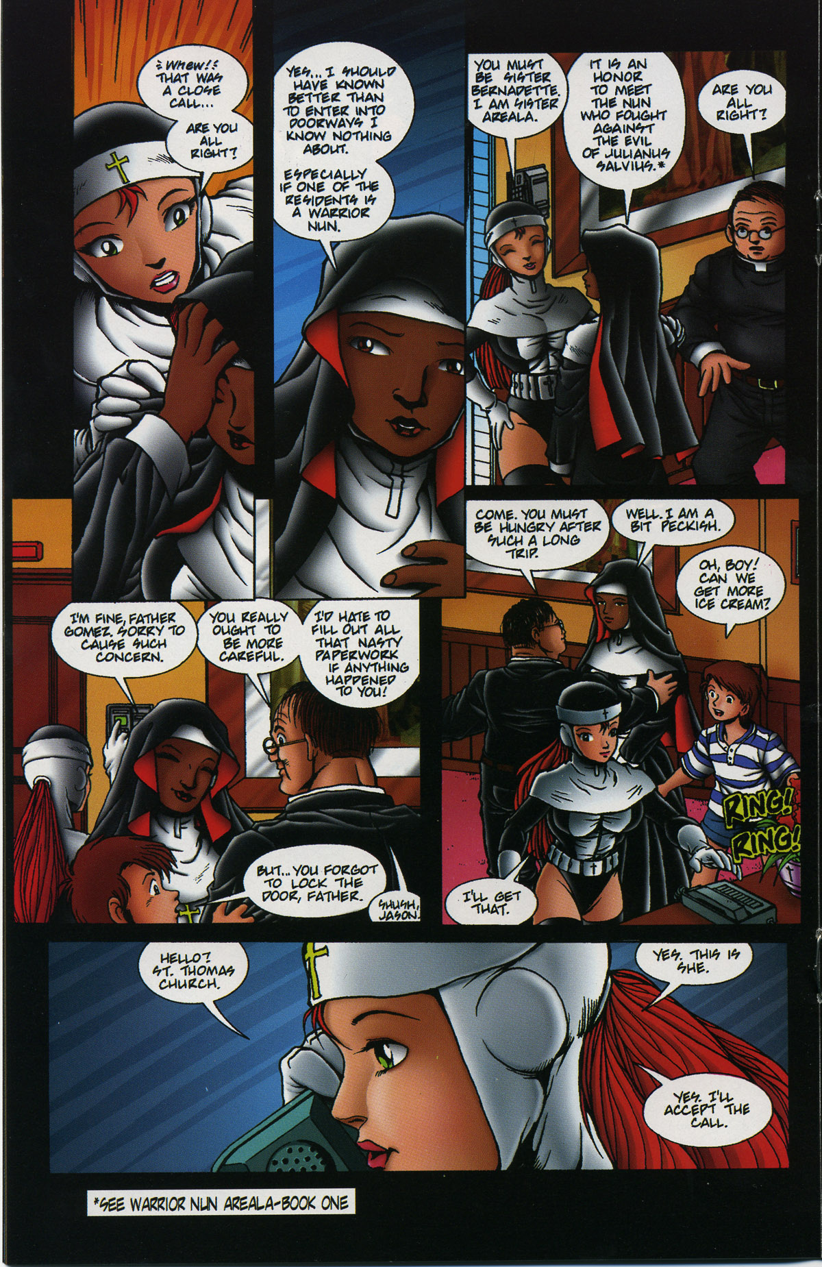 Read online Warrior Nun Areala: Rituals comic -  Issue #1 - 17