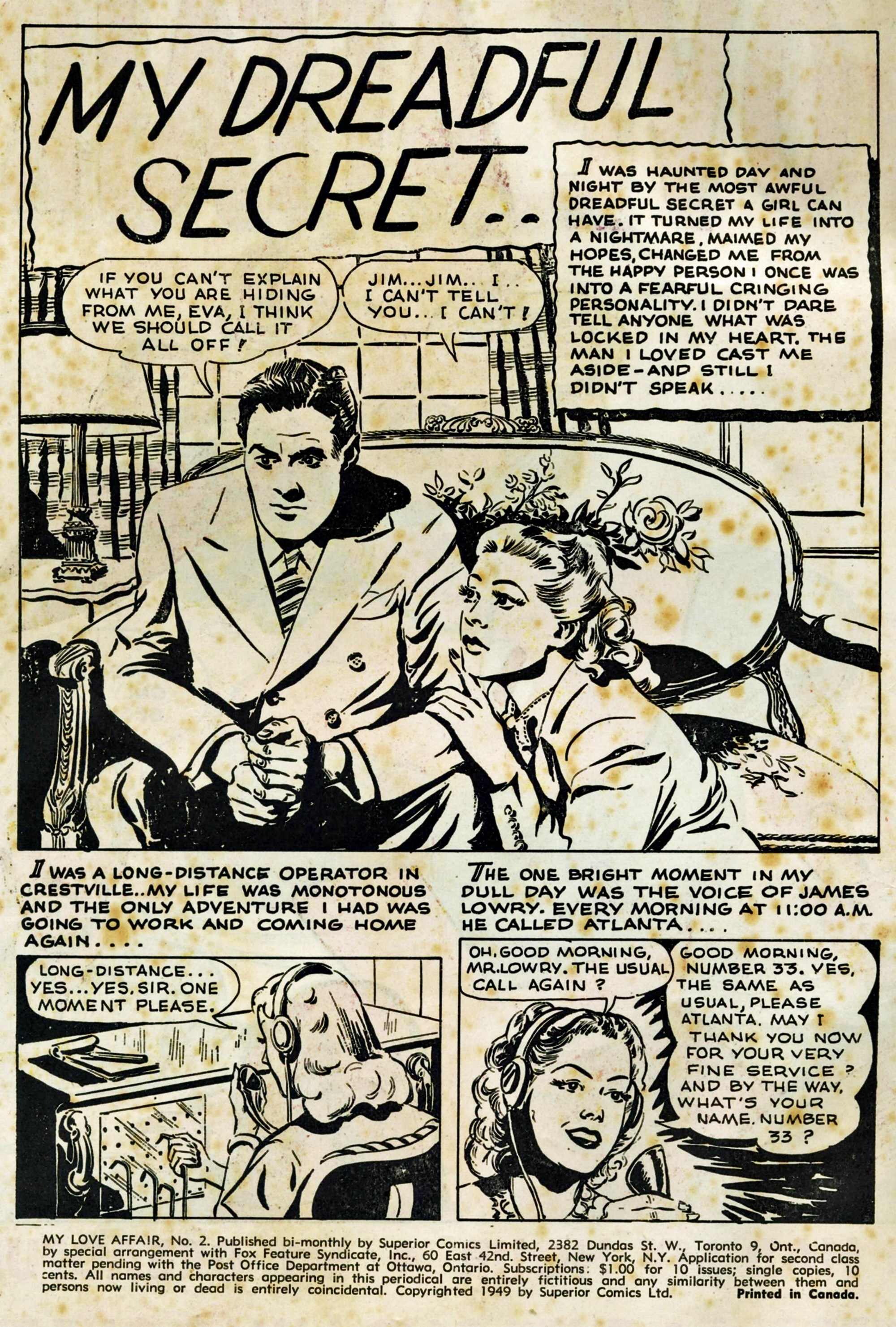 Read online My Love Affair comic -  Issue #2 - 3