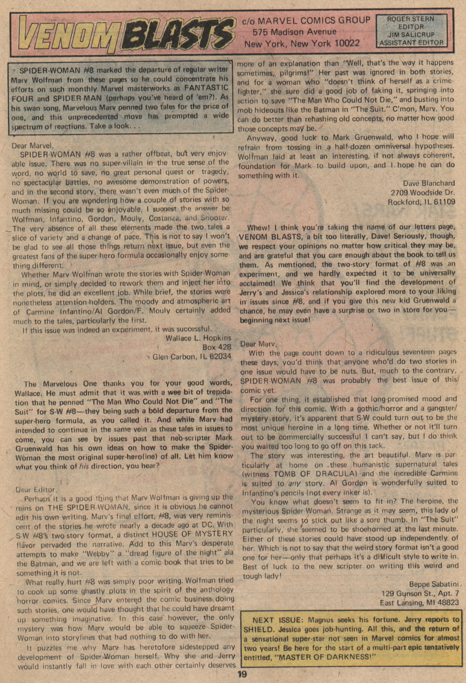 Read online Spider-Woman (1978) comic -  Issue #12 - 13