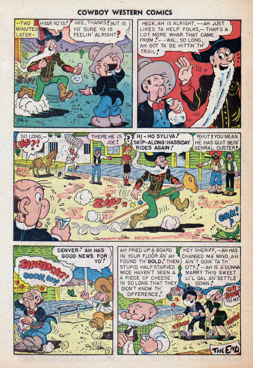 Read online Cowboy Western Comics (1948) comic -  Issue #24 - 30