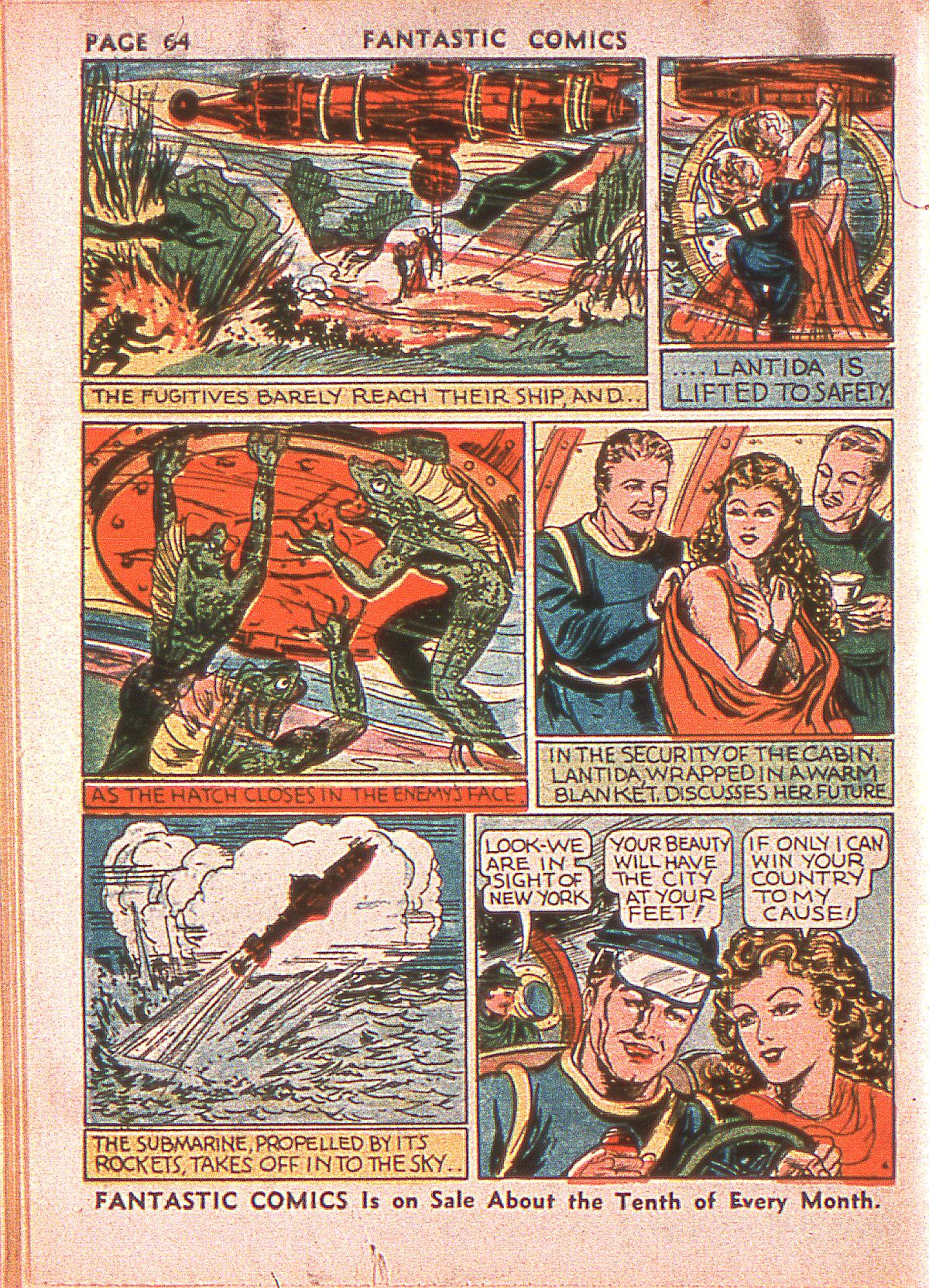 Read online Fantastic Comics comic -  Issue #1 - 65