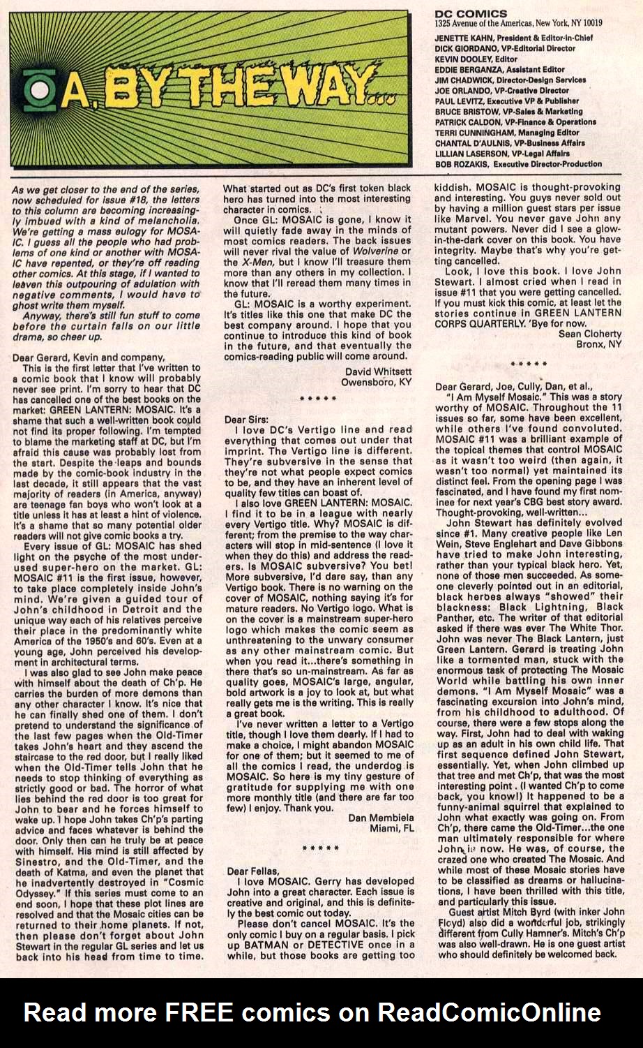 Read online Green Lantern: Mosaic comic -  Issue #15 - 22