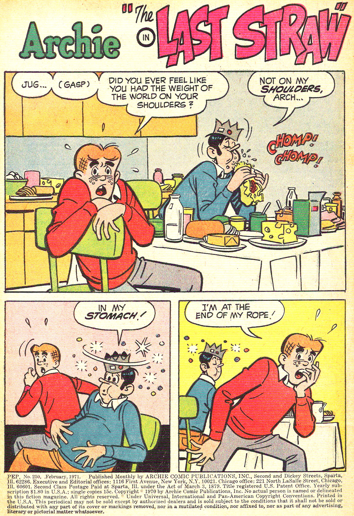 Read online Pep Comics comic -  Issue #250 - 3