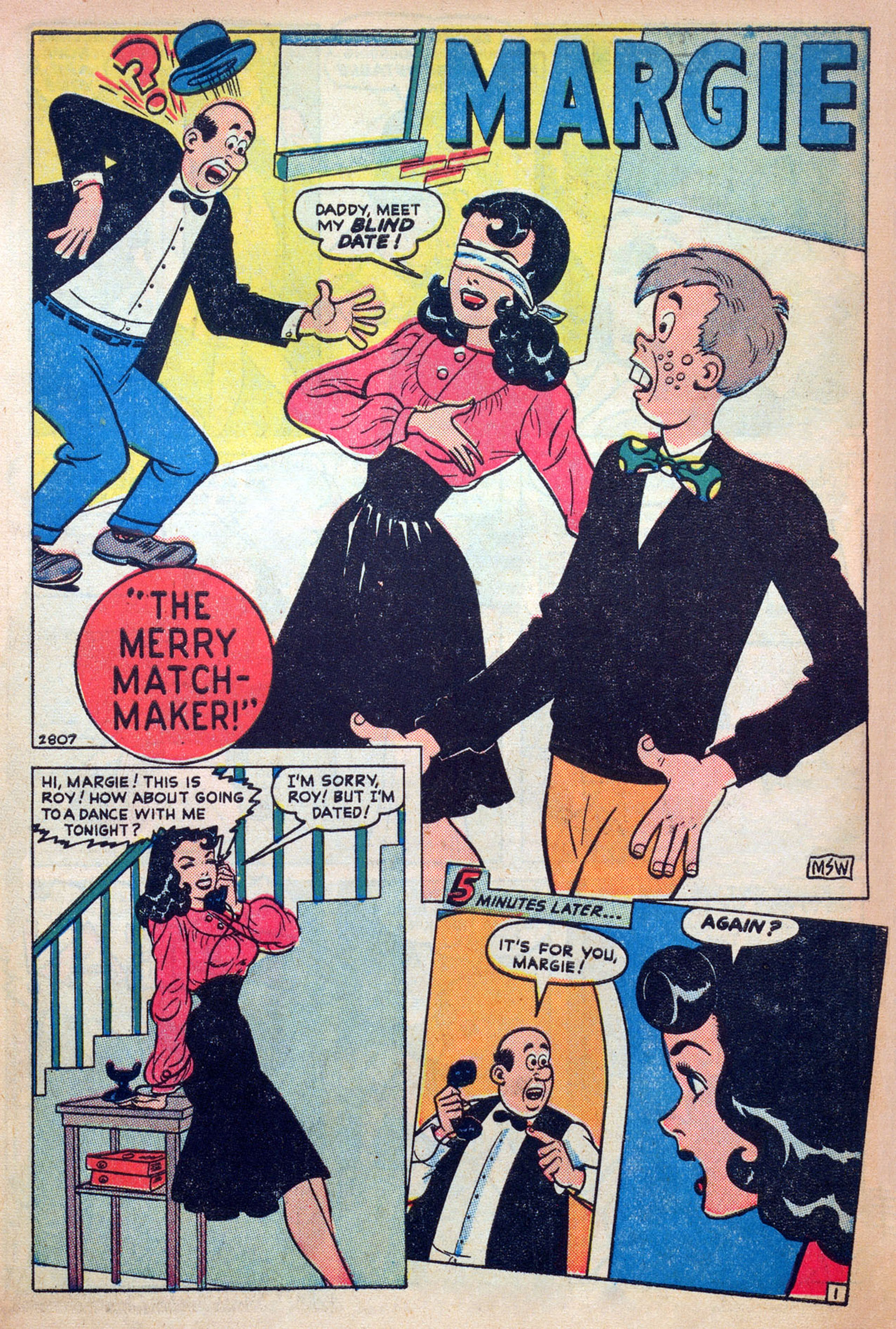 Read online Margie Comics comic -  Issue #42 - 43