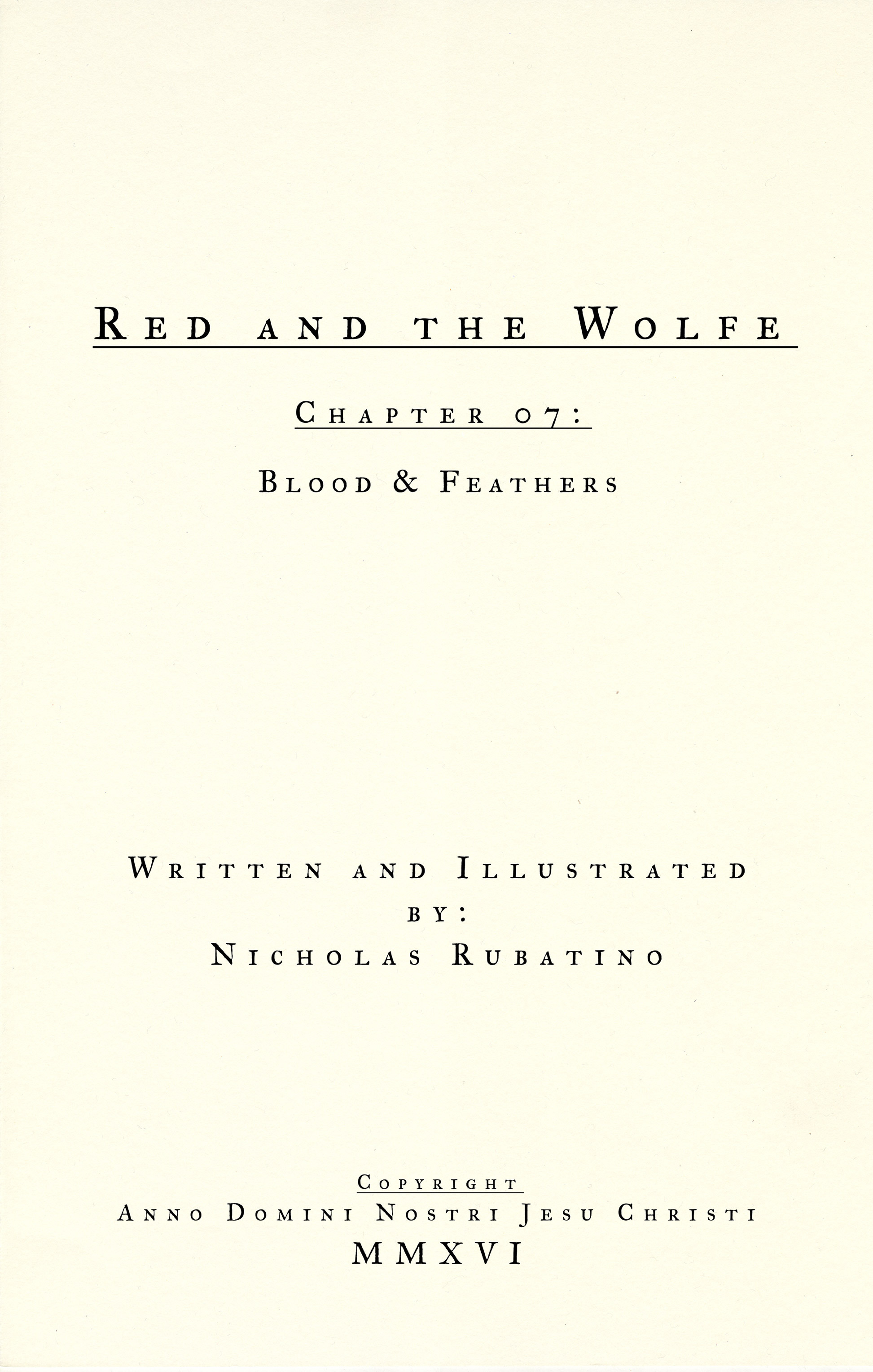 Read online Red and the Wolfe comic -  Issue #7 - 2