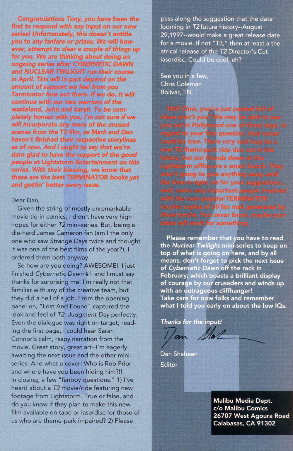 Read online T2: Cybernetic Dawn comic -  Issue #3 - 25