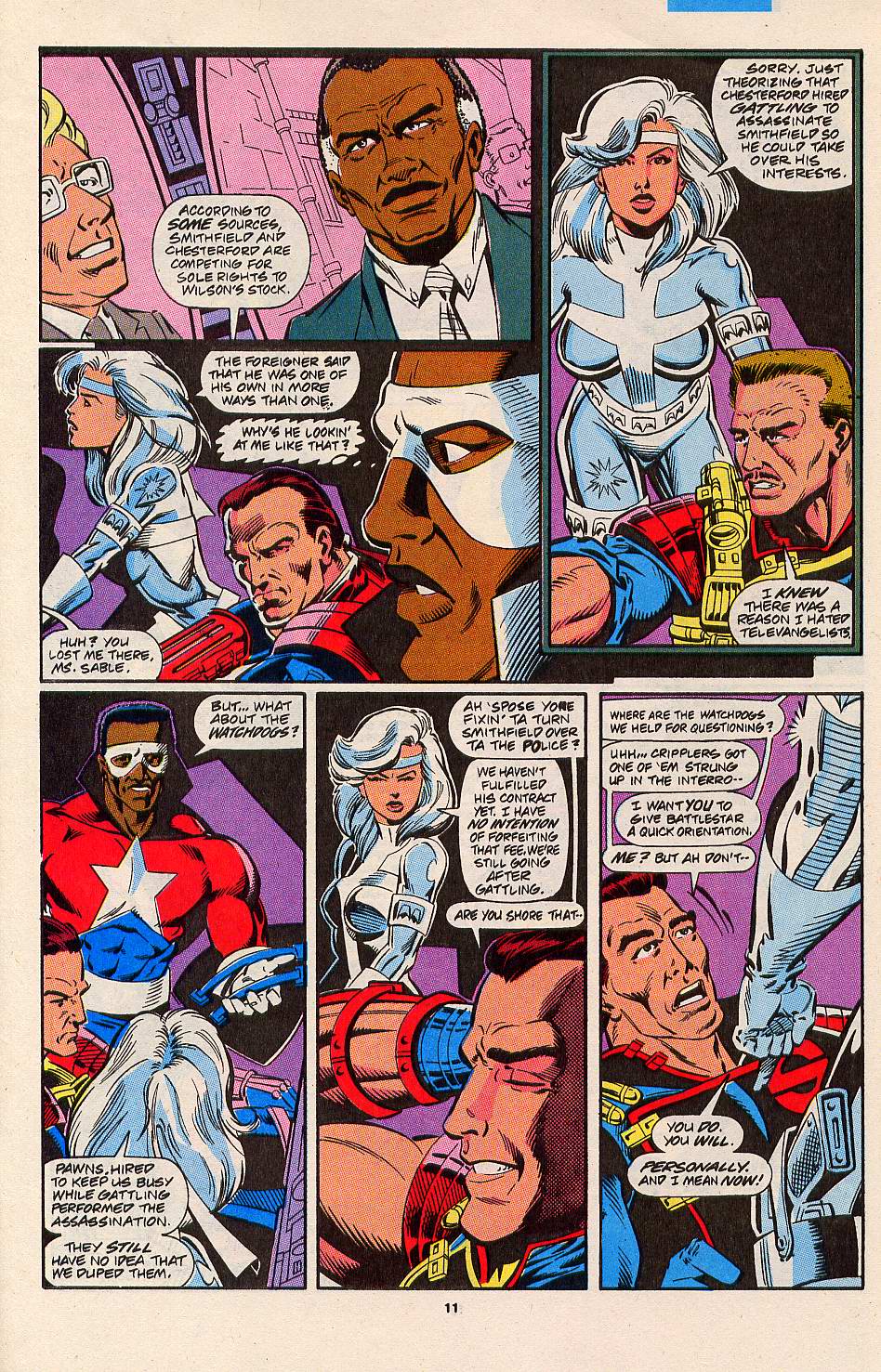Read online Silver Sable and the Wild Pack comic -  Issue #3 - 10