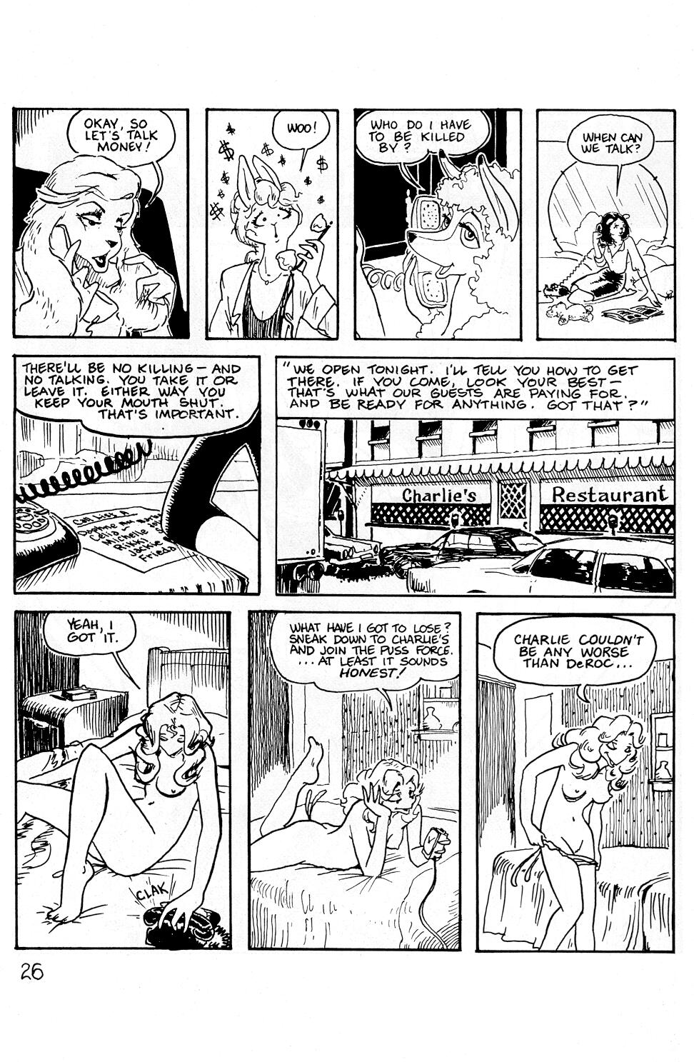 Omaha the Cat Dancer (1986) issue 0 - Page 28