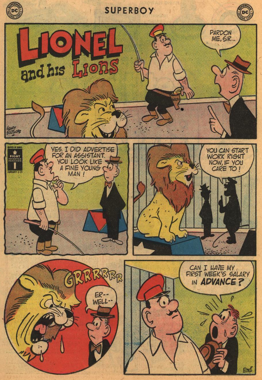 Read online Superboy (1949) comic -  Issue #55 - 19