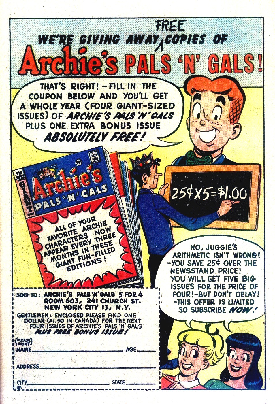 Read online Archie's Pals 'N' Gals (1952) comic -  Issue #10 - 37