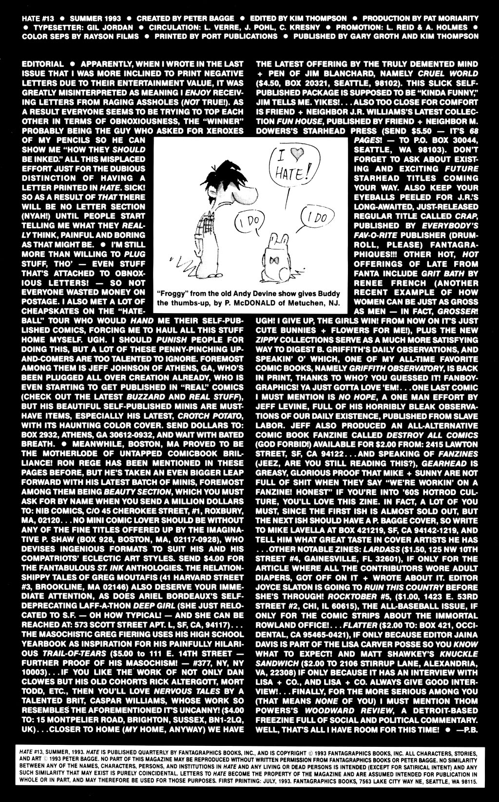 Read online Hate comic -  Issue #13 - 2