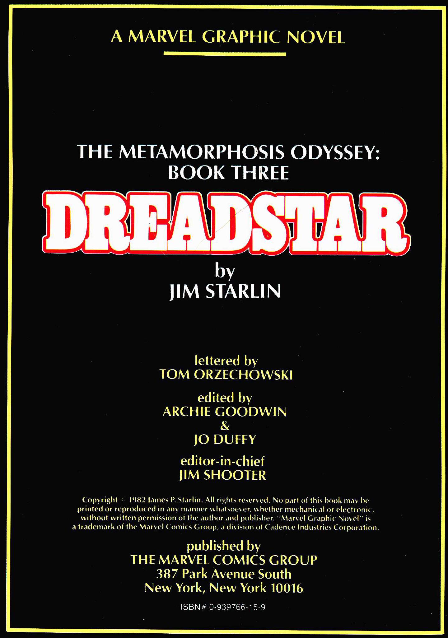 Read online Marvel Graphic Novel comic -  Issue #3 - Dreadstar - 2