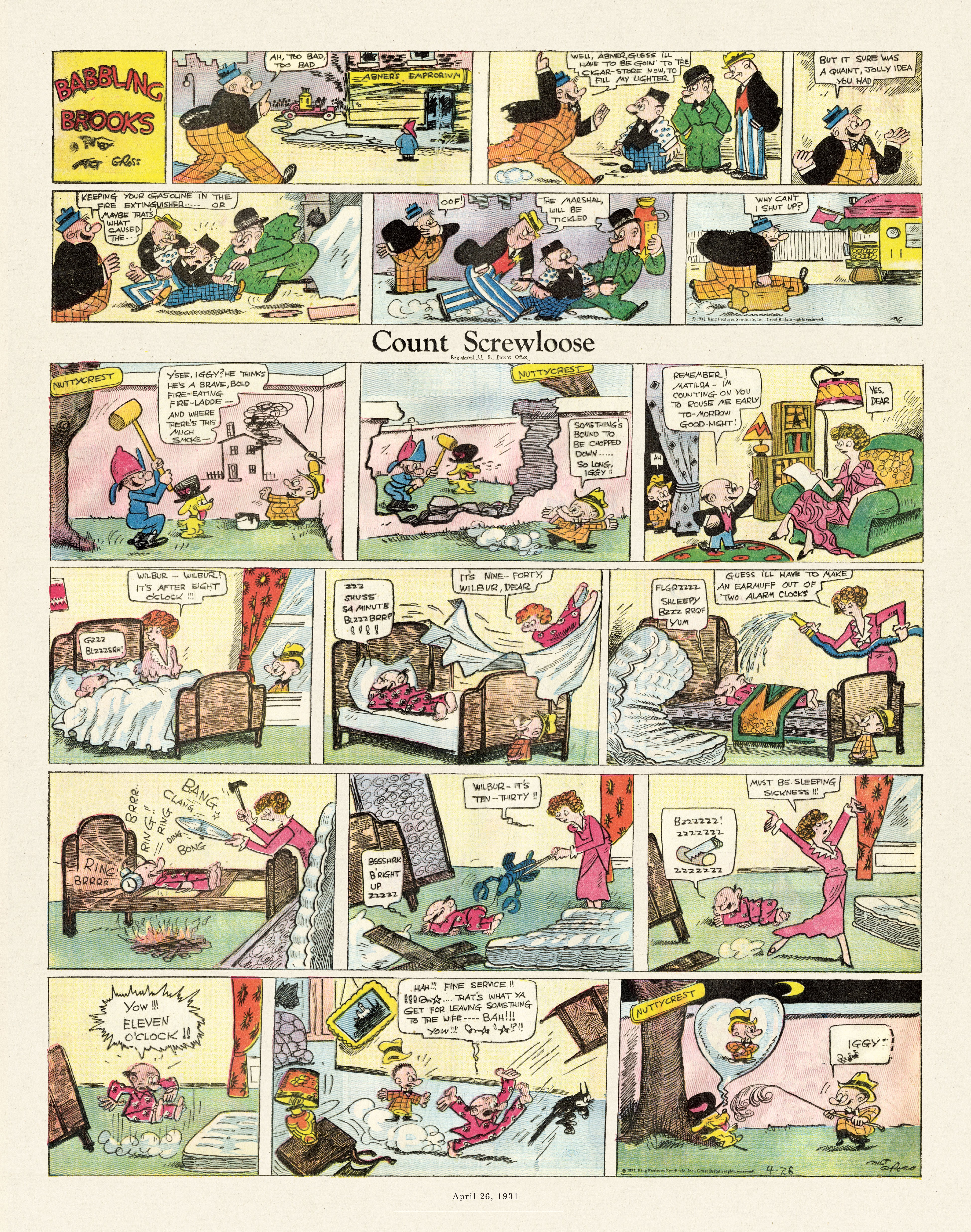 Read online Gross Exaggerations: The Meshuga Comic Strips of Milt Gross comic -  Issue # TPB - 95