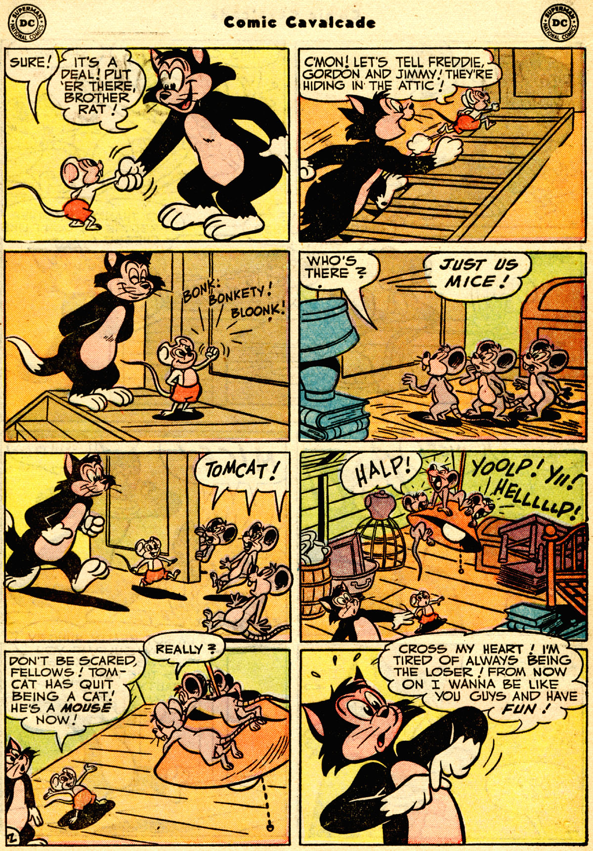 Read online Comic Cavalcade comic -  Issue #50 - 9