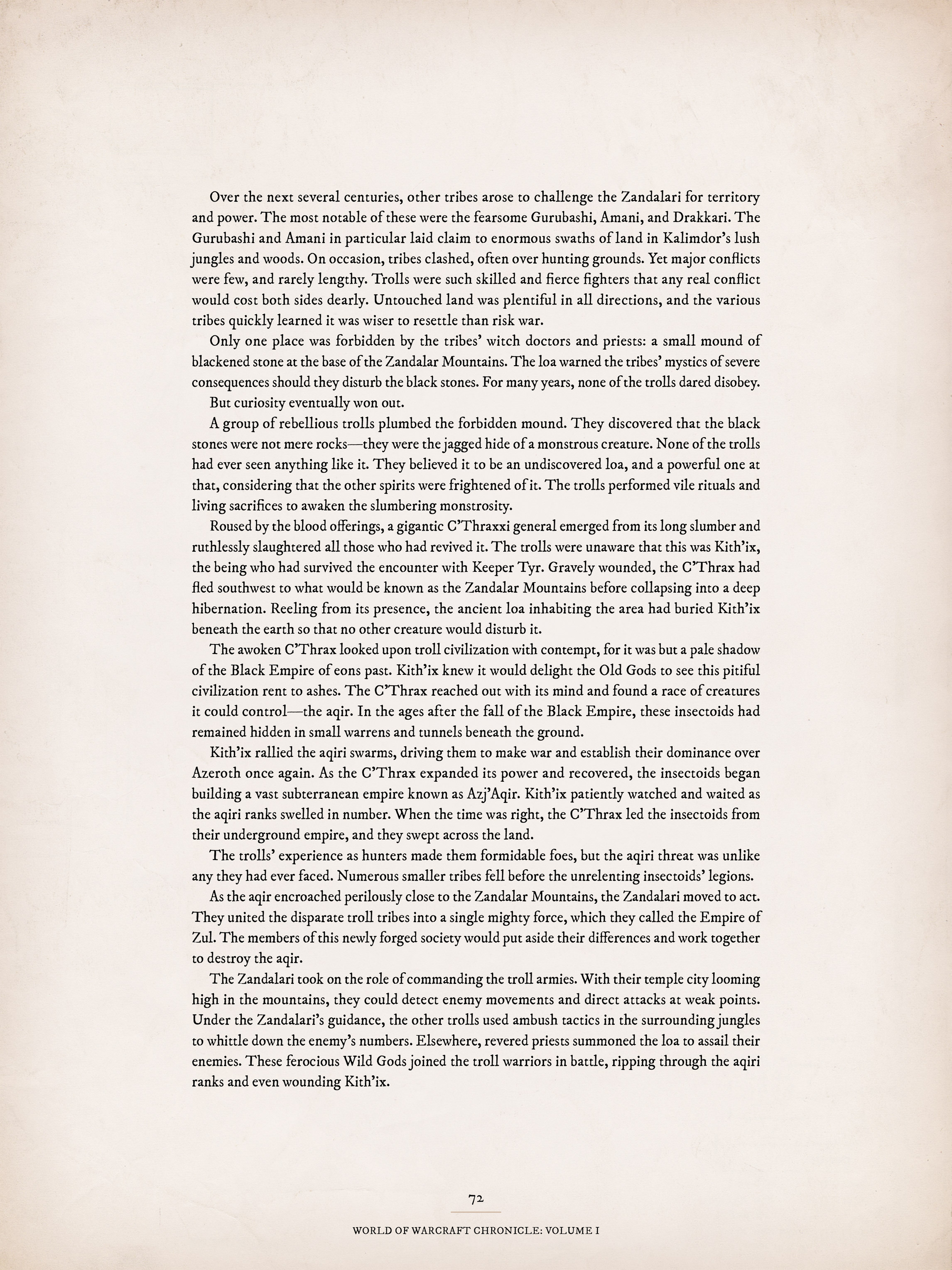 Read online World of Warcraft Chronicle Vol. 1 comic -  Issue # Full - 70