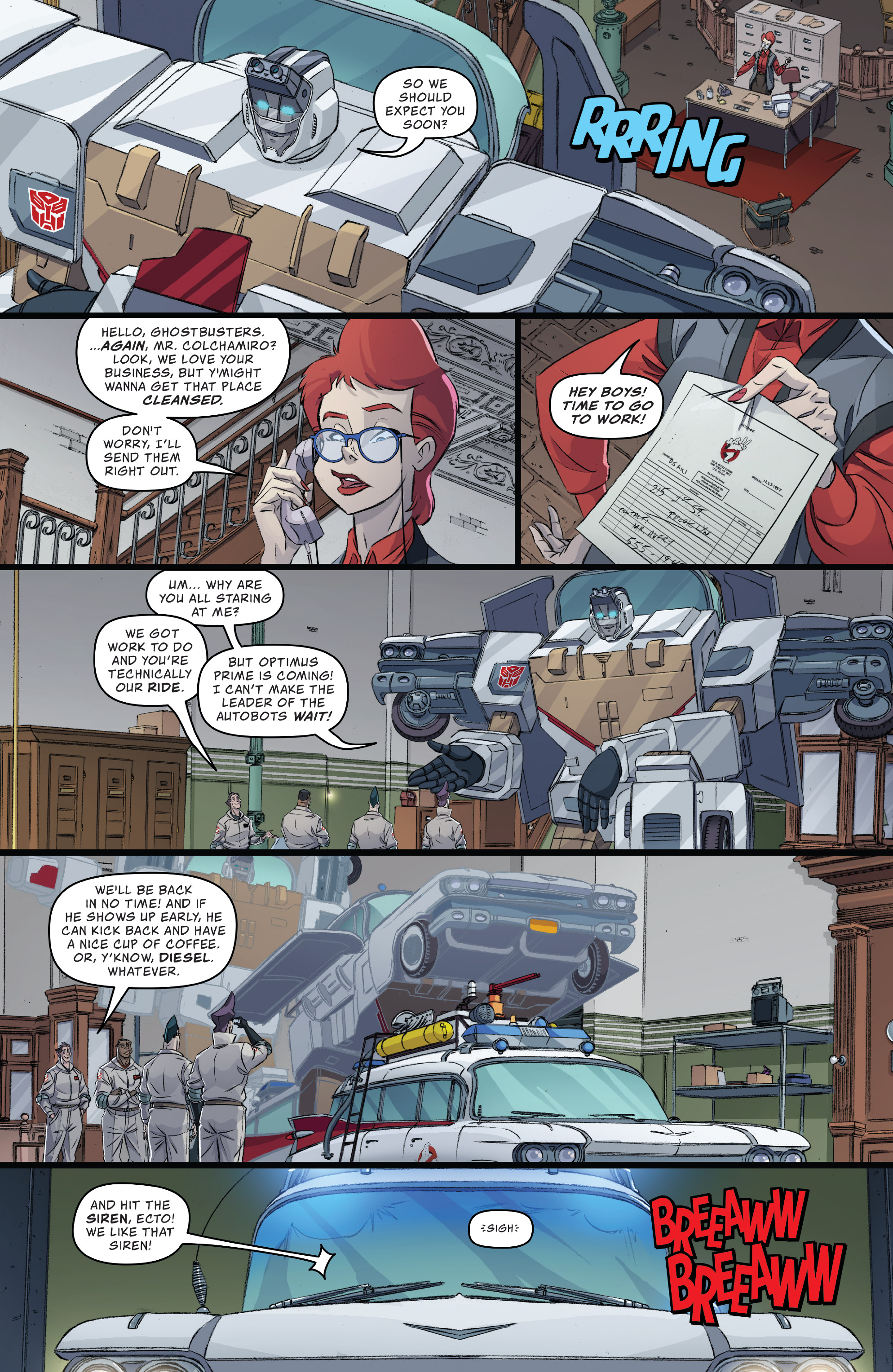 Read online Transformers/Ghostbusters comic -  Issue #3 - 12