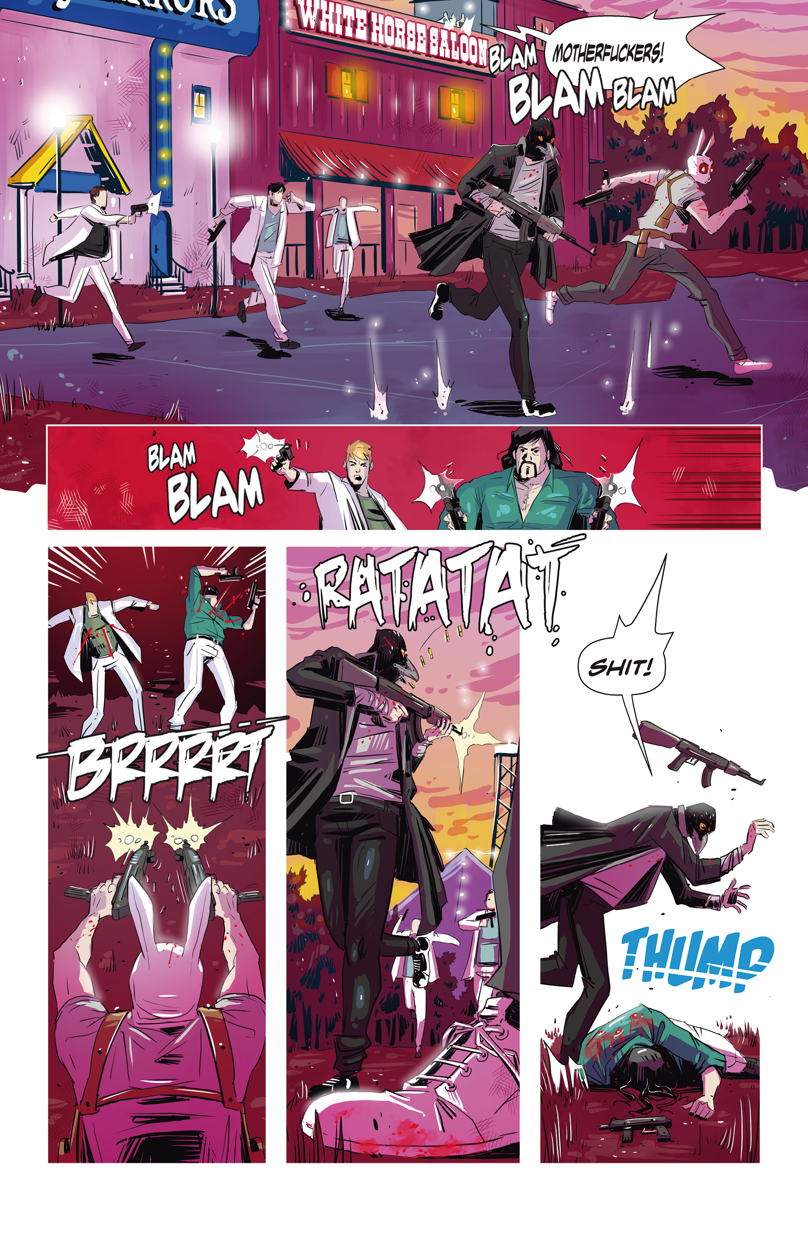 Read online Hotline Miami 2: Wrong Number comic -  Issue #4 - 16