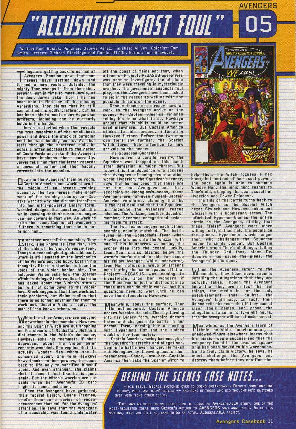 Read online Avengers: Casebook 1999 comic -  Issue # Full - 10