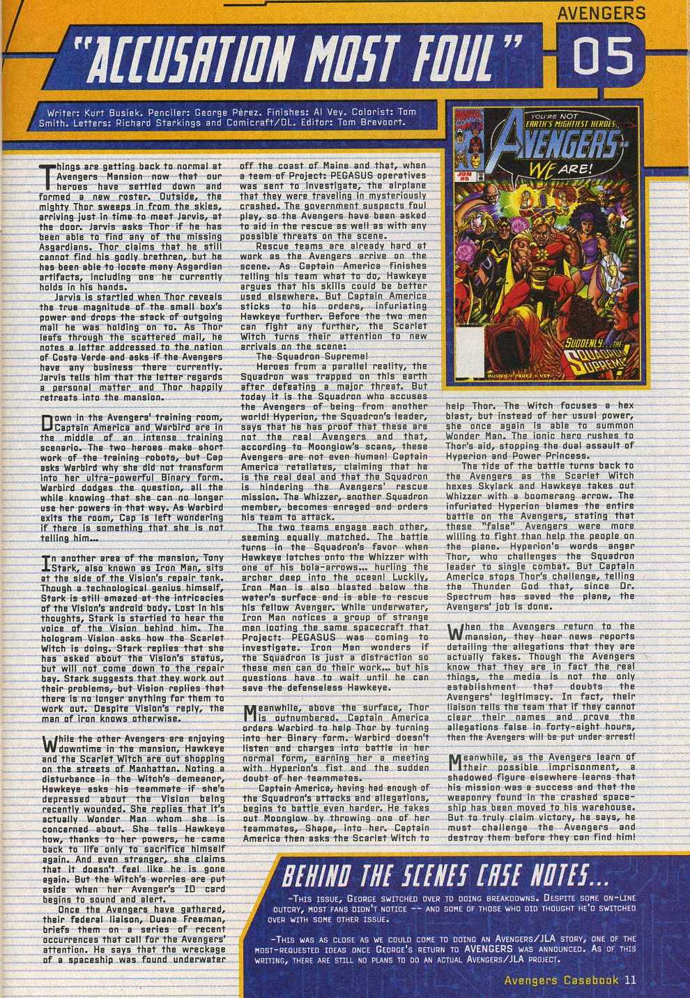 Read online Avengers: Casebook 1999 comic -  Issue # Full - 10