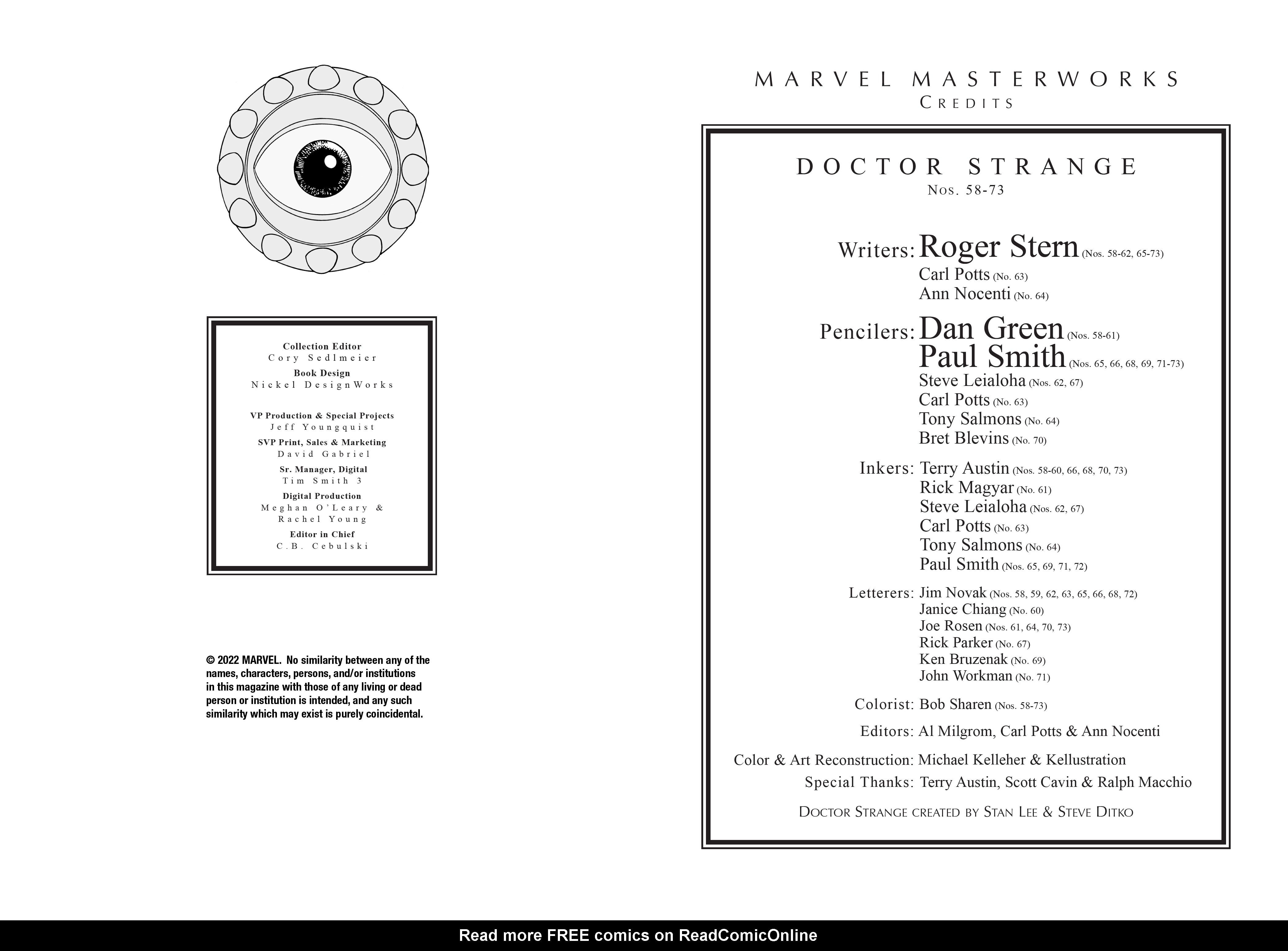Read online Marvel Masterworks: Doctor Strange comic -  Issue # TPB 10 (Part 1) - 3