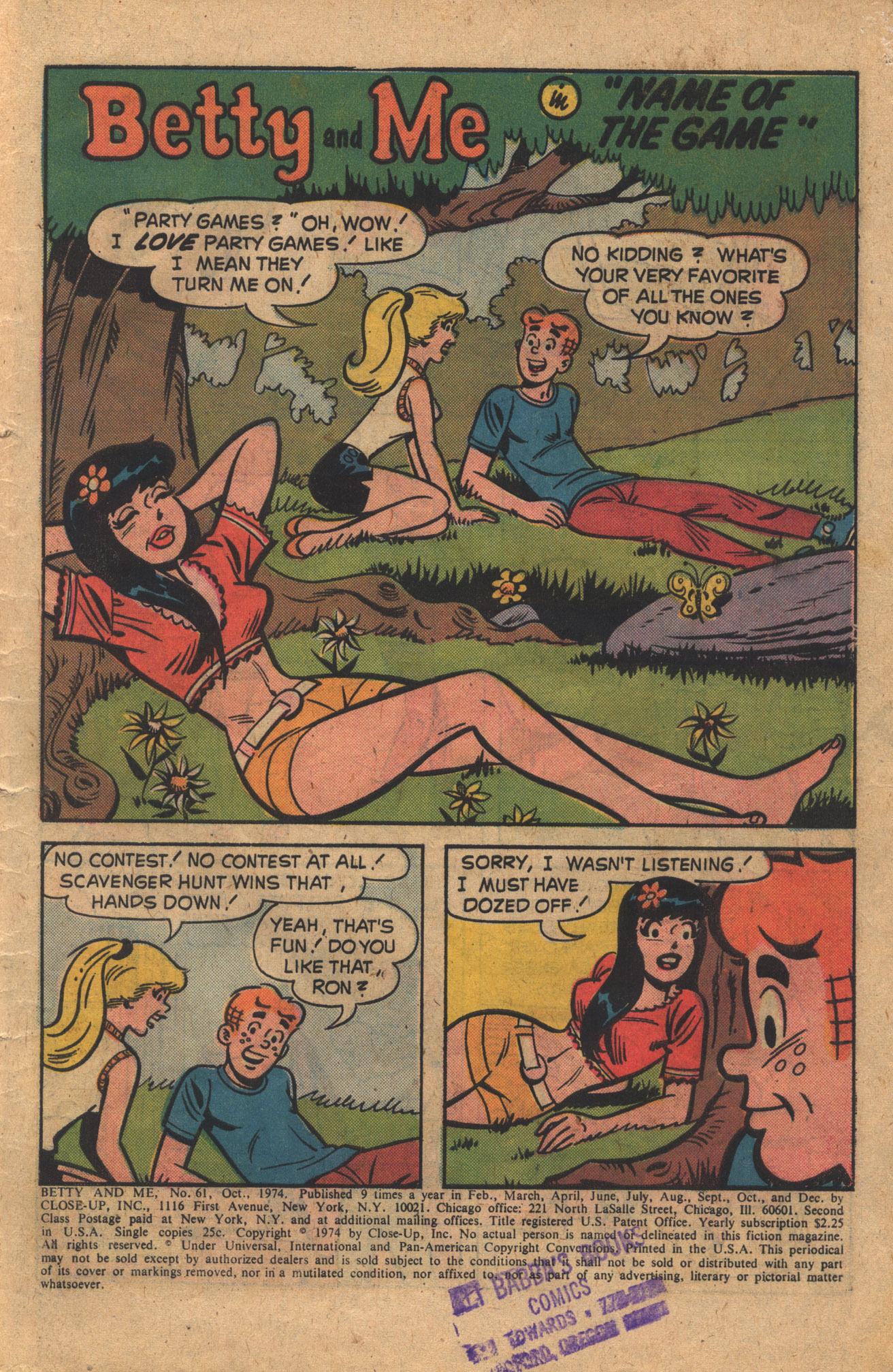 Read online Betty and Me comic -  Issue #61 - 3