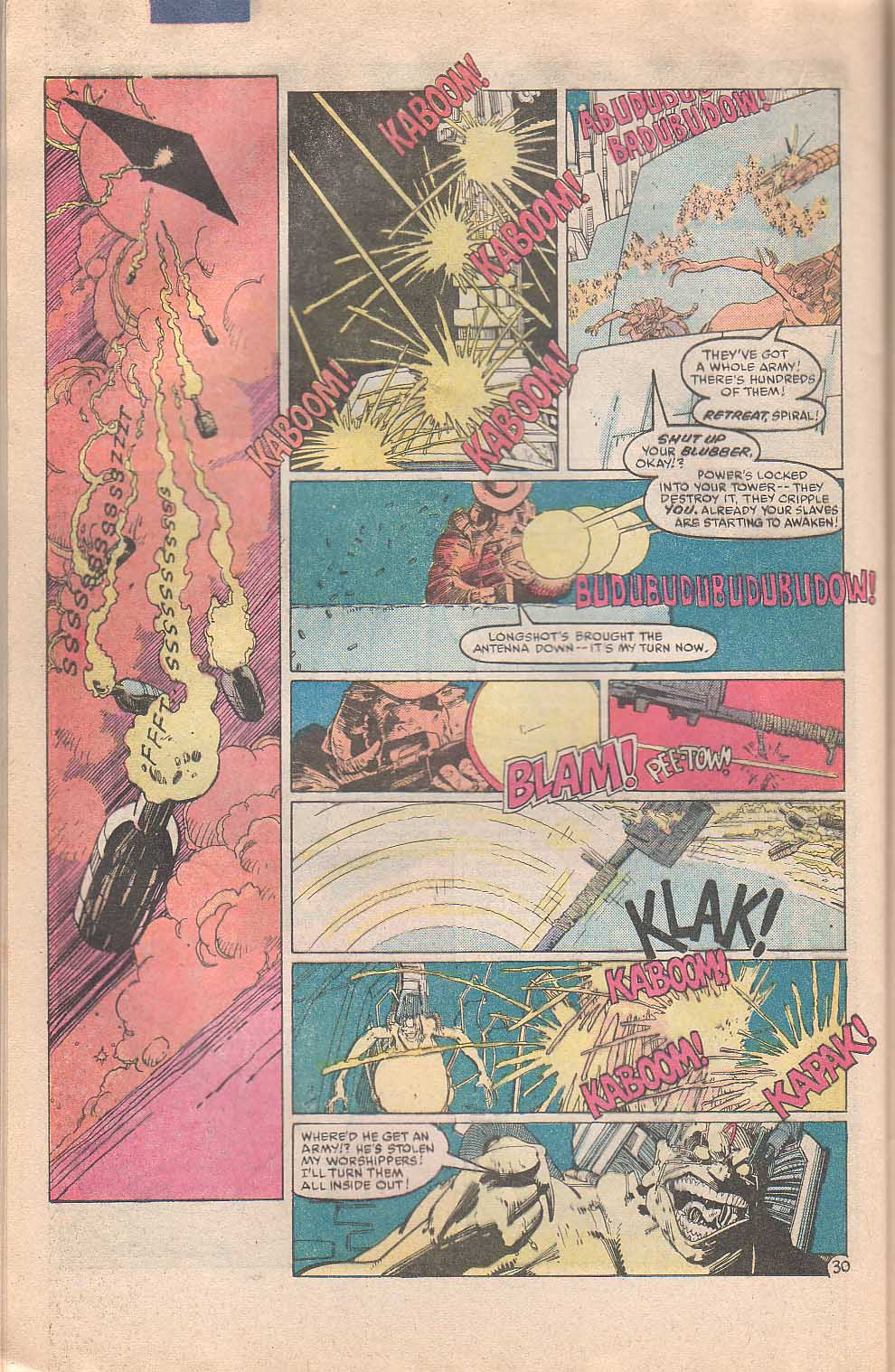 Read online Longshot (1985) comic -  Issue #6 - 31