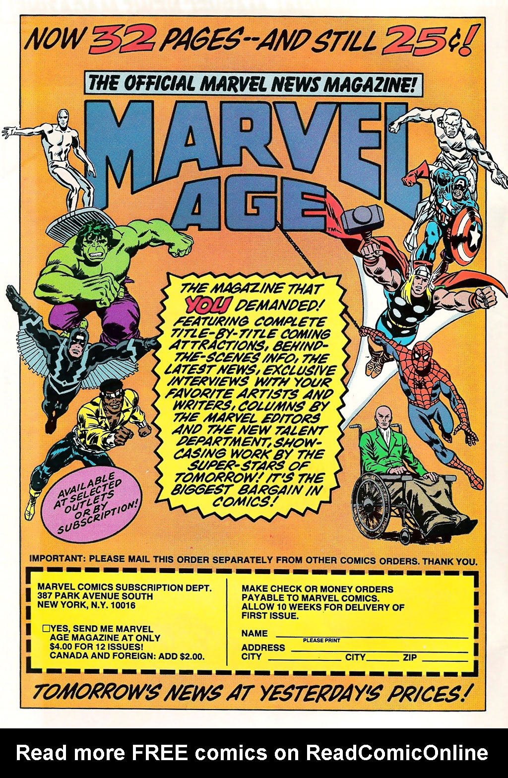 Read online Marvel Age comic -  Issue #13 - 2