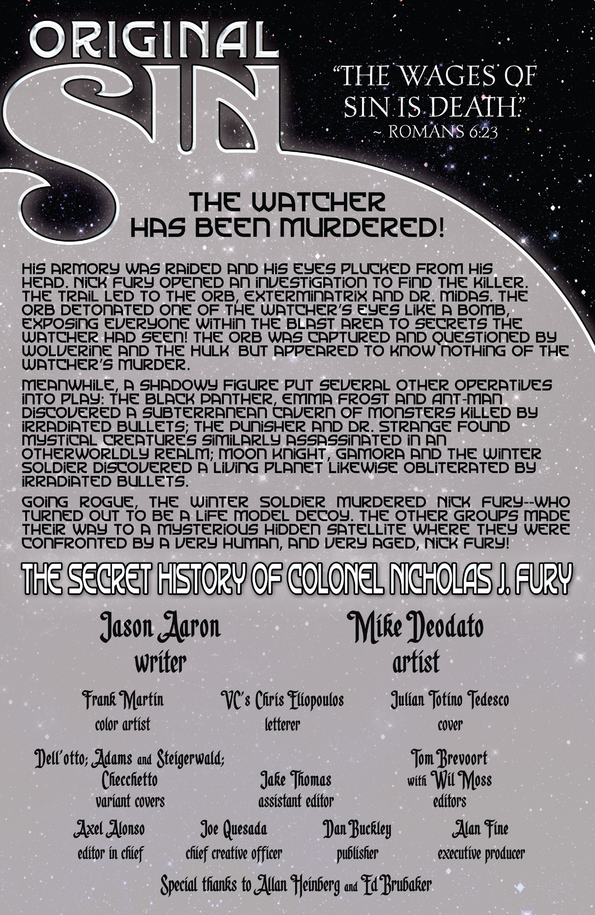 Read online Original Sin comic -  Issue #5 - 2