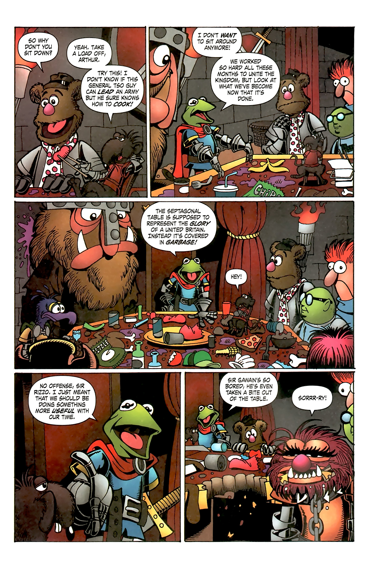 Read online Muppet King Arthur comic -  Issue #3 - 5