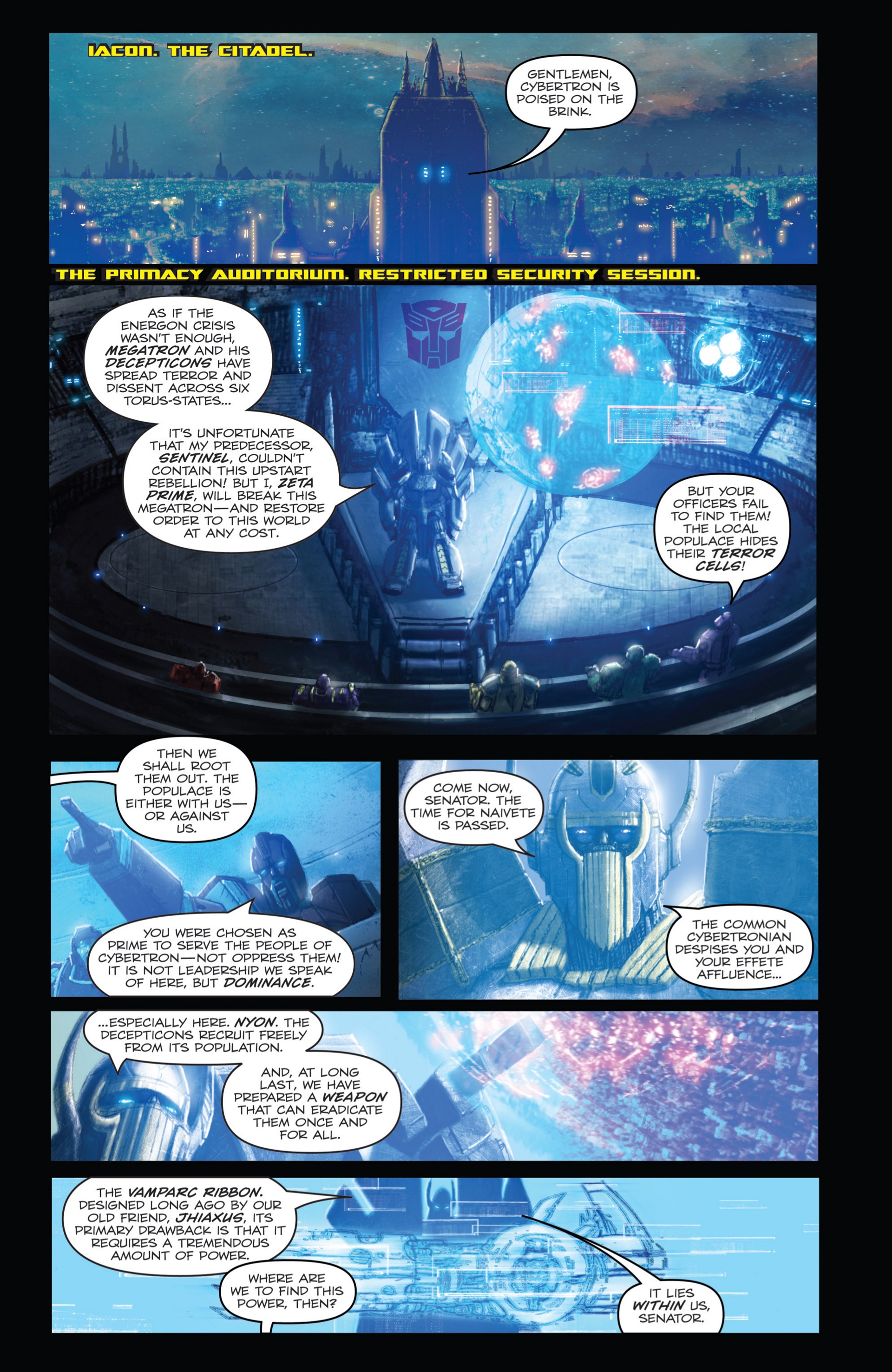 Read online Transformers: Autocracy comic -  Issue # Full - 17