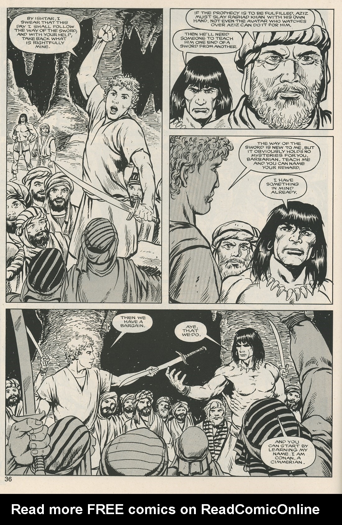 Read online The Savage Sword Of Conan comic -  Issue #124 - 36
