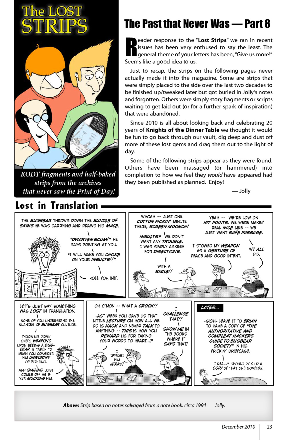 Read online Knights of the Dinner Table comic -  Issue #170 - 25