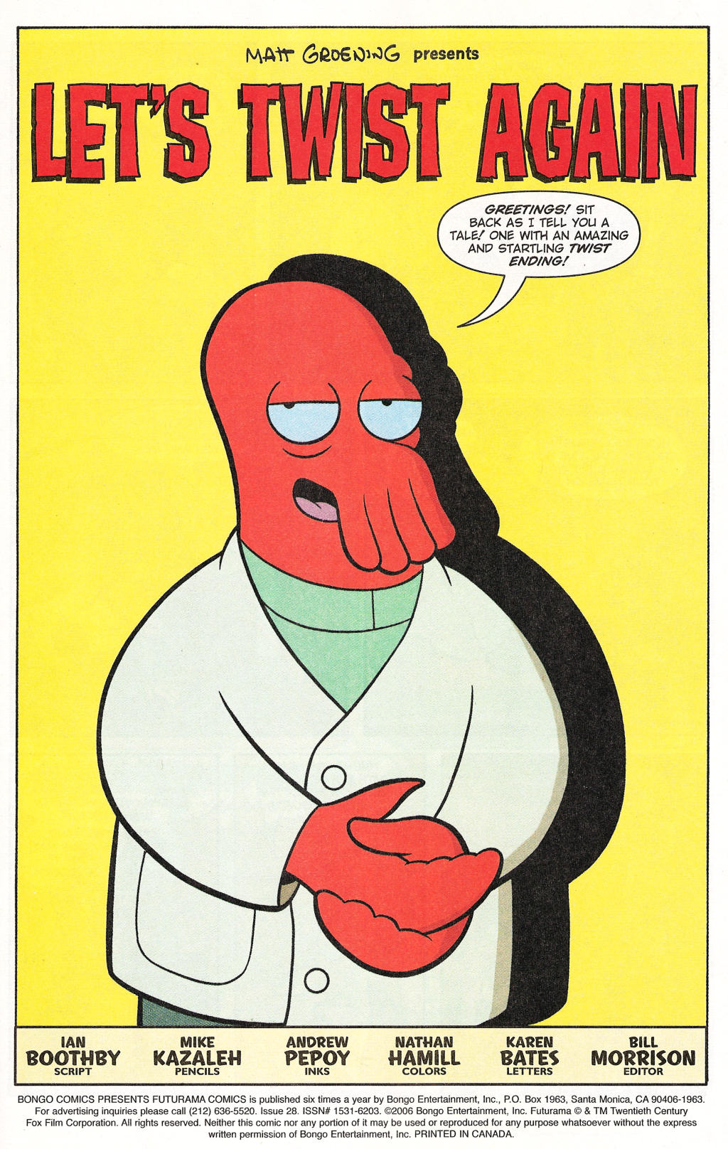 Read online Futurama Comics comic -  Issue #28 - 2