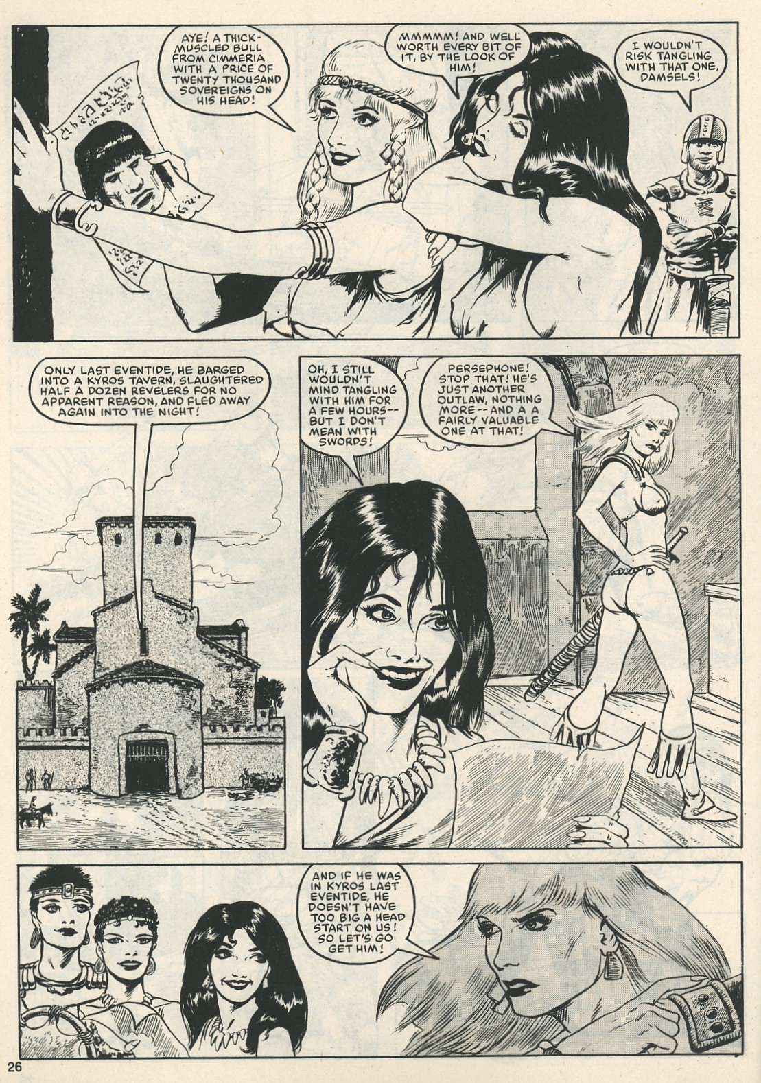 Read online The Savage Sword Of Conan comic -  Issue #111 - 27