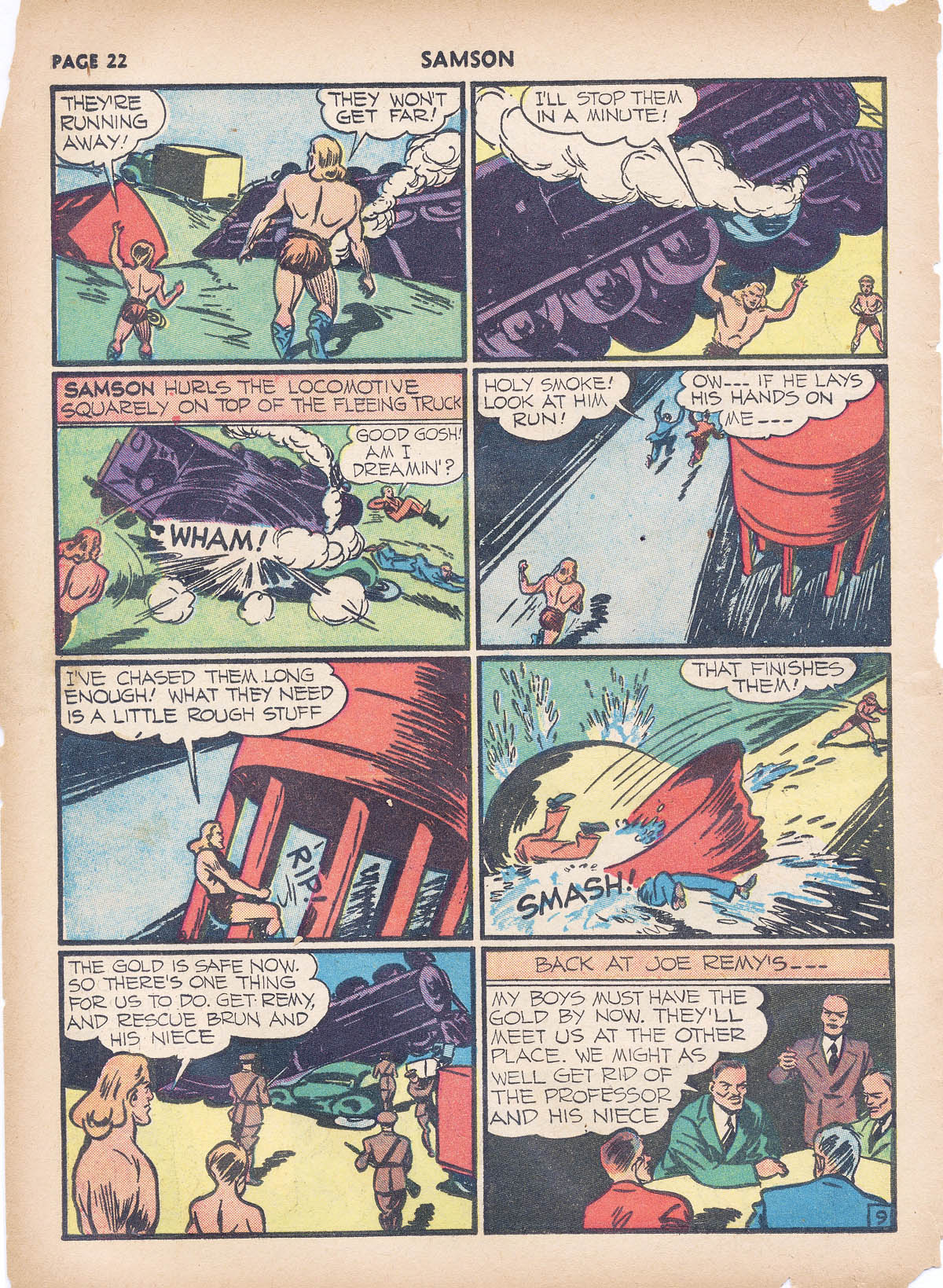 Read online Samson (1940) comic -  Issue #4 - 24