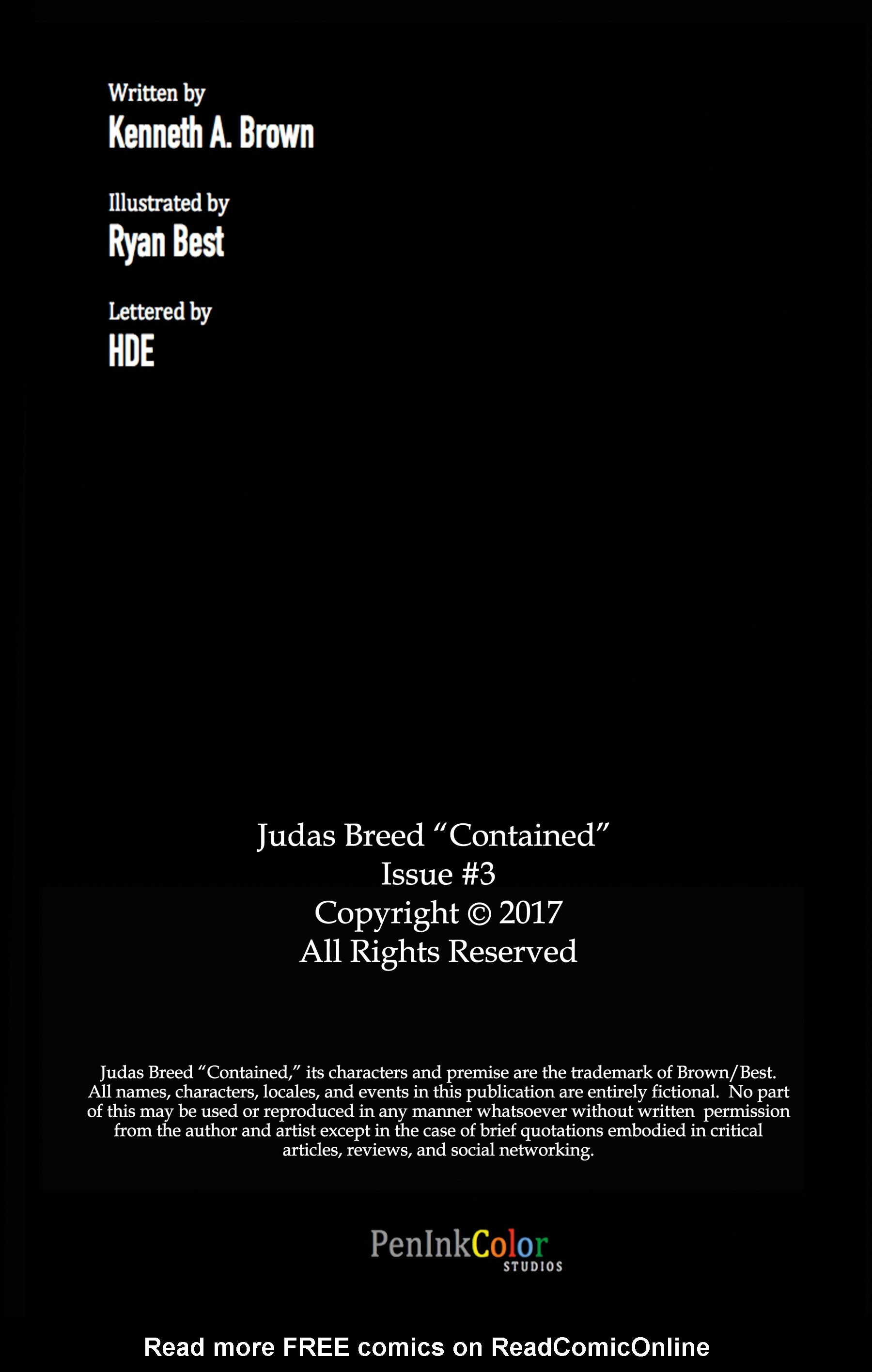 Read online Judas Breed comic -  Issue #3 - 3