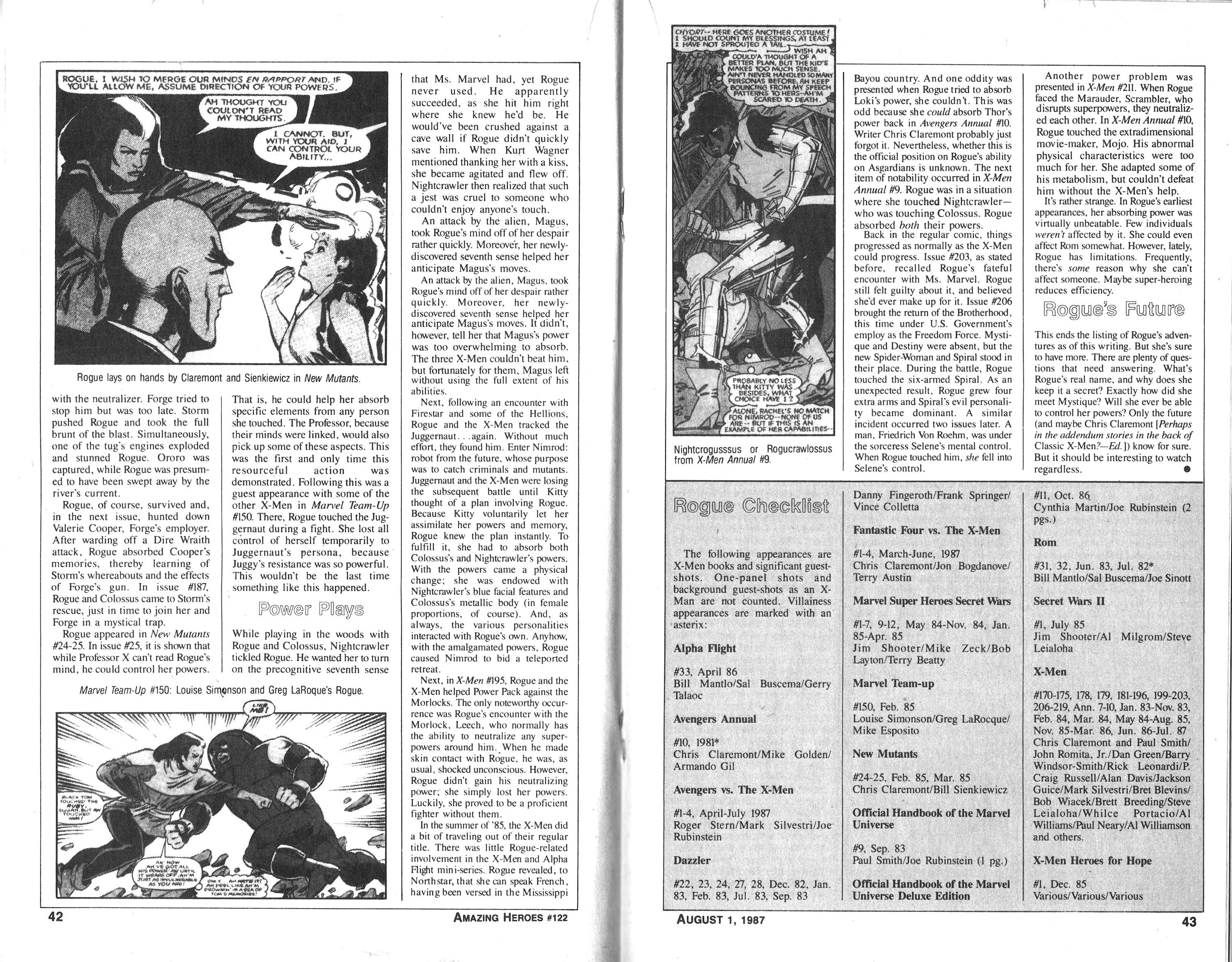 Read online Amazing Heroes comic -  Issue #122 - 22
