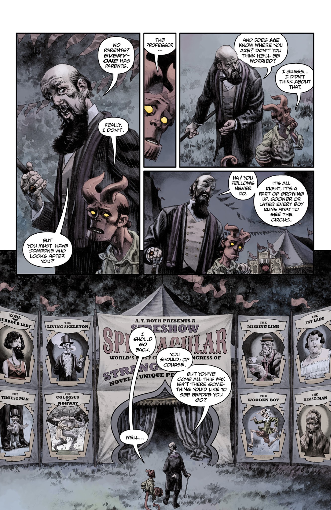 Read online Hellboy: The Midnight Circus comic -  Issue # TPB - 28