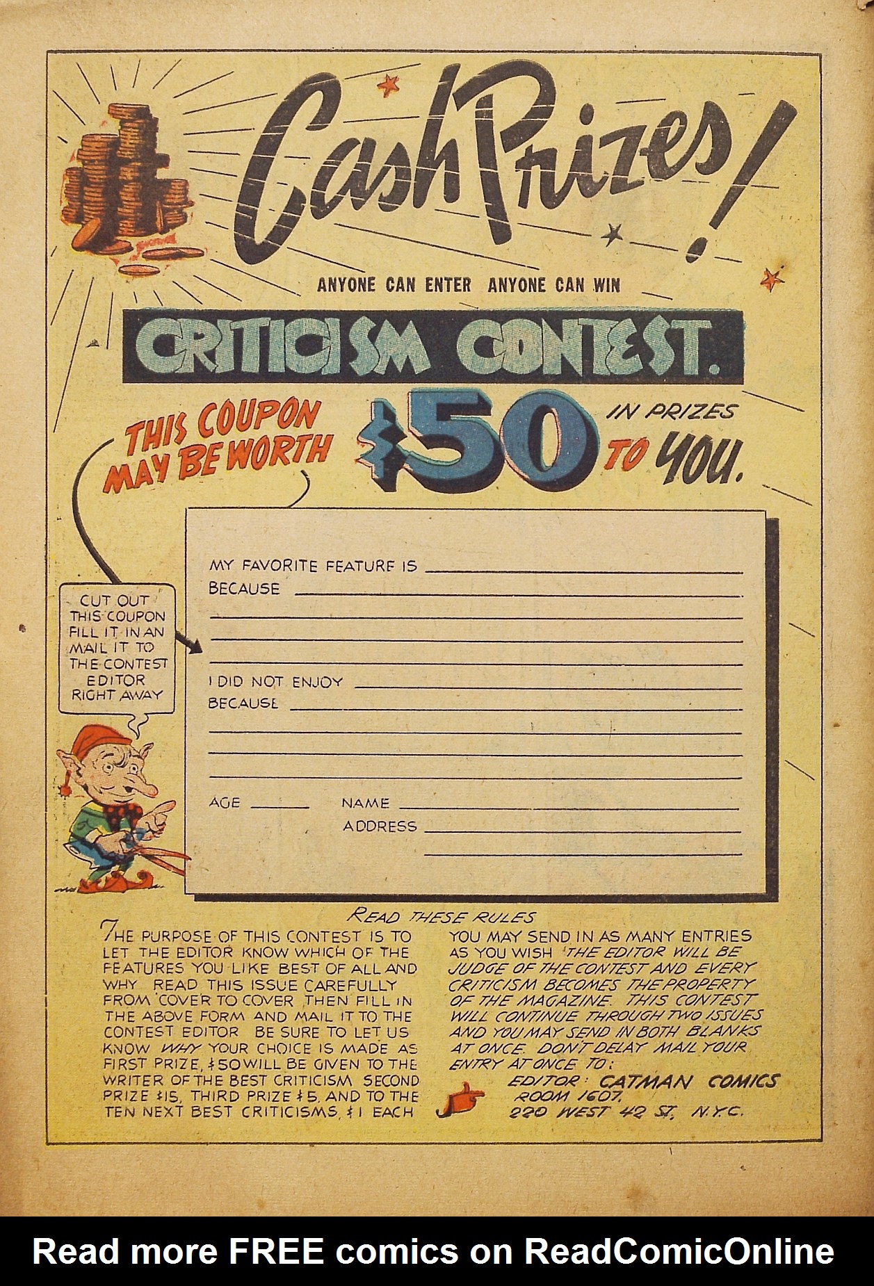 Read online Cat-Man Comics comic -  Issue #9 - 63