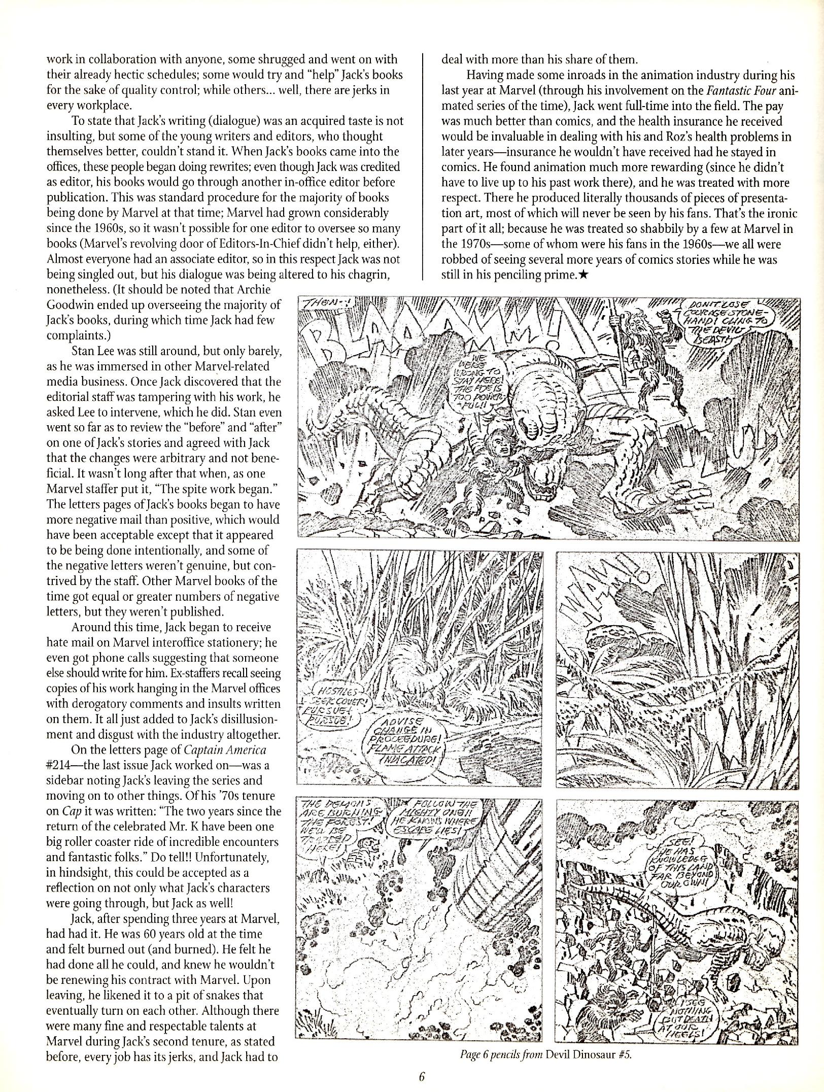 Read online The Jack Kirby Collector comic -  Issue #29 - 6